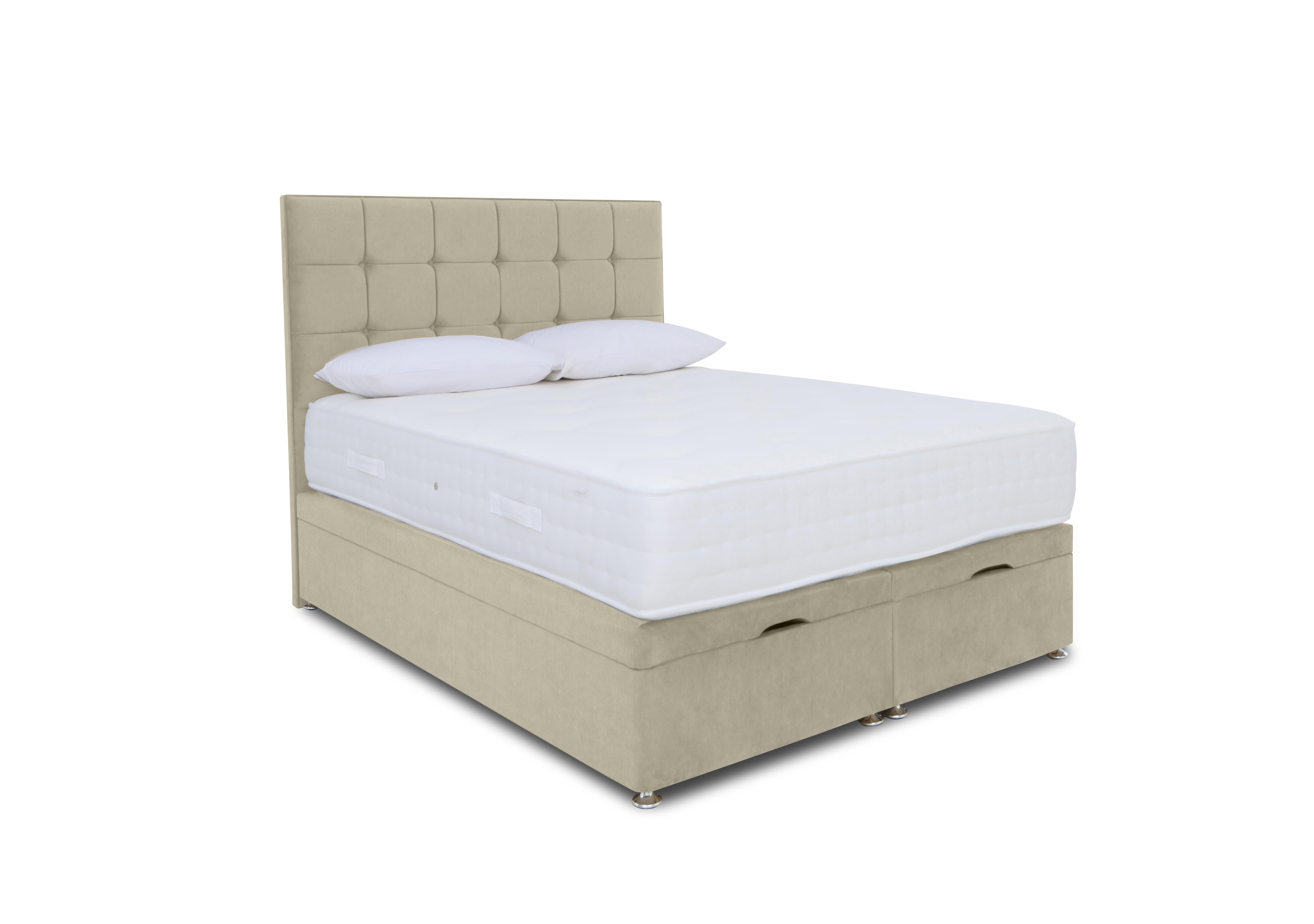 Ortho 2000 Manual End Ottoman Divan Set in Plain Quartz on Furniture Village