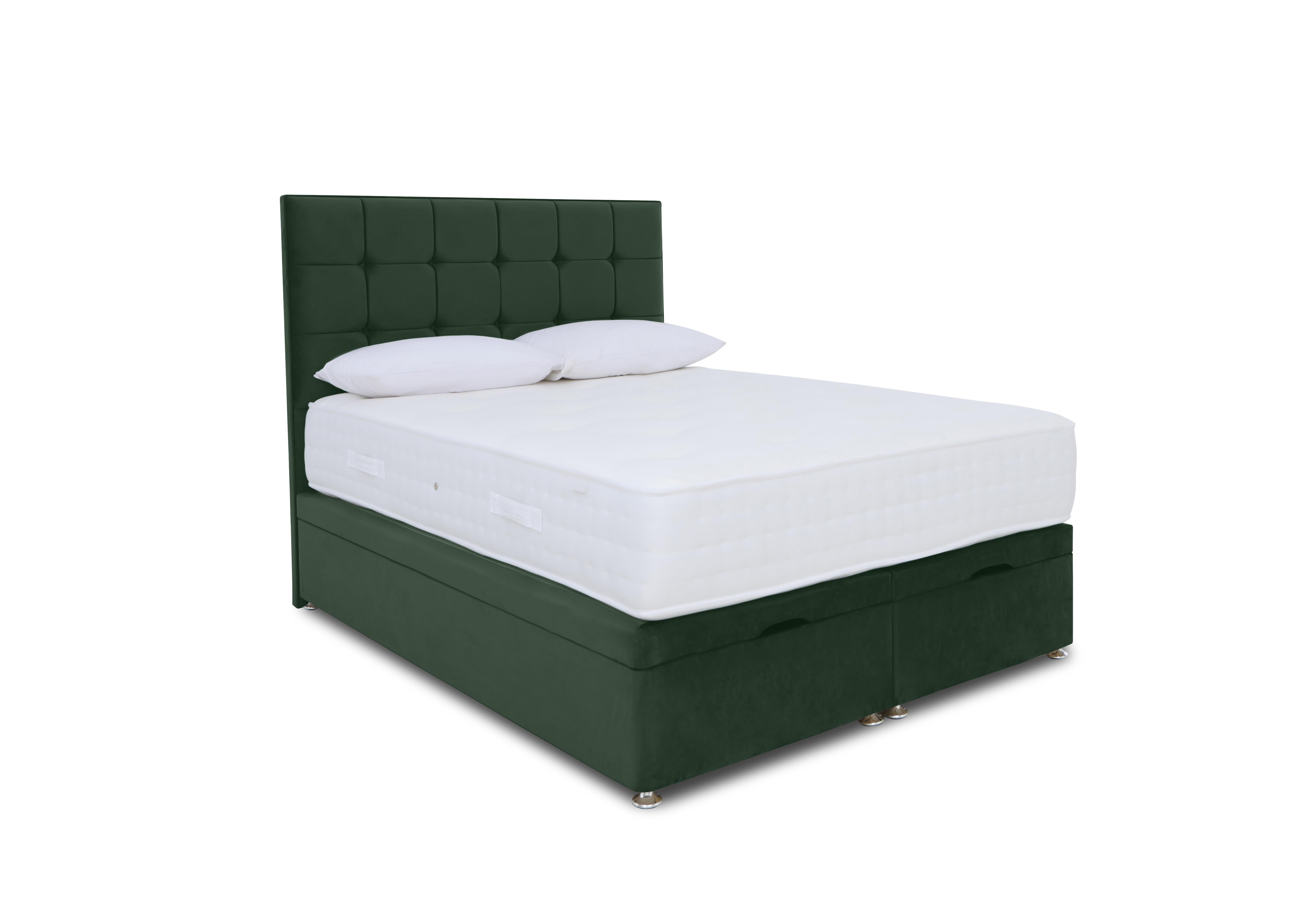 Ortho 2000 Manual End Ottoman Divan Set in Plush Emerald on Furniture Village