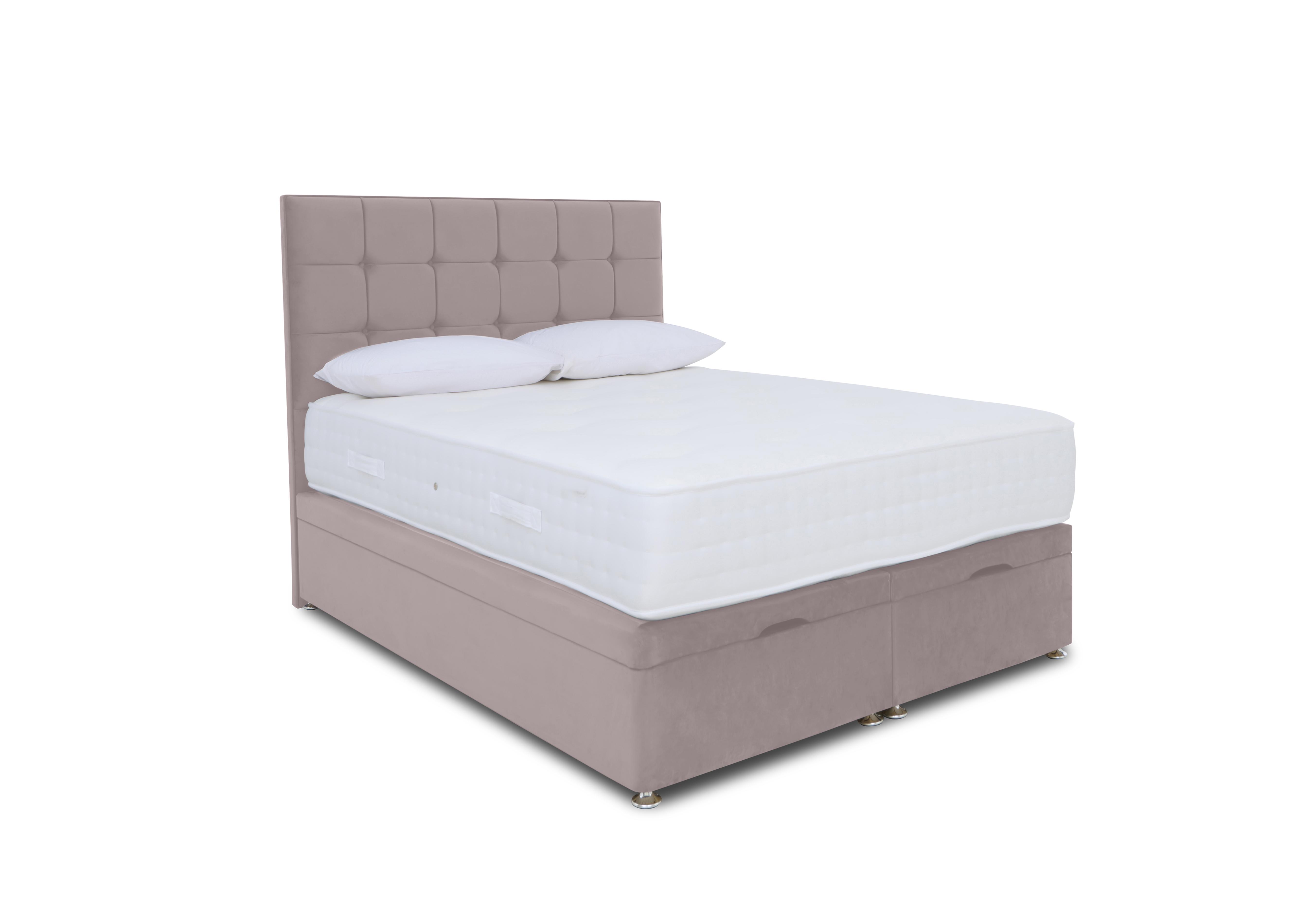 Ortho 2000 Manual End Ottoman Divan Set in Plush Lilac on Furniture Village