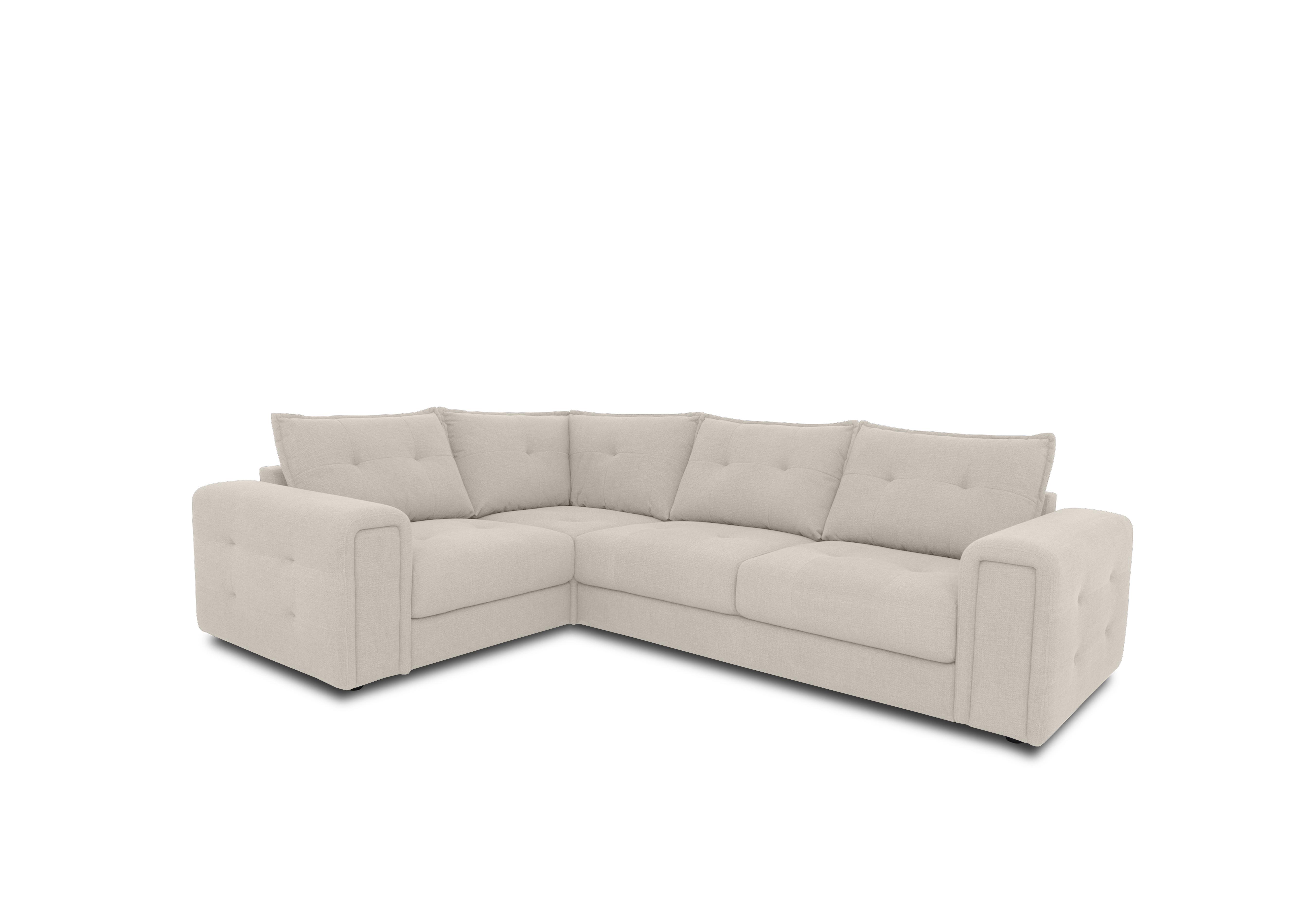 Goliath Fabric Corner Sofa in Oxford 94001 Ivory on Furniture Village