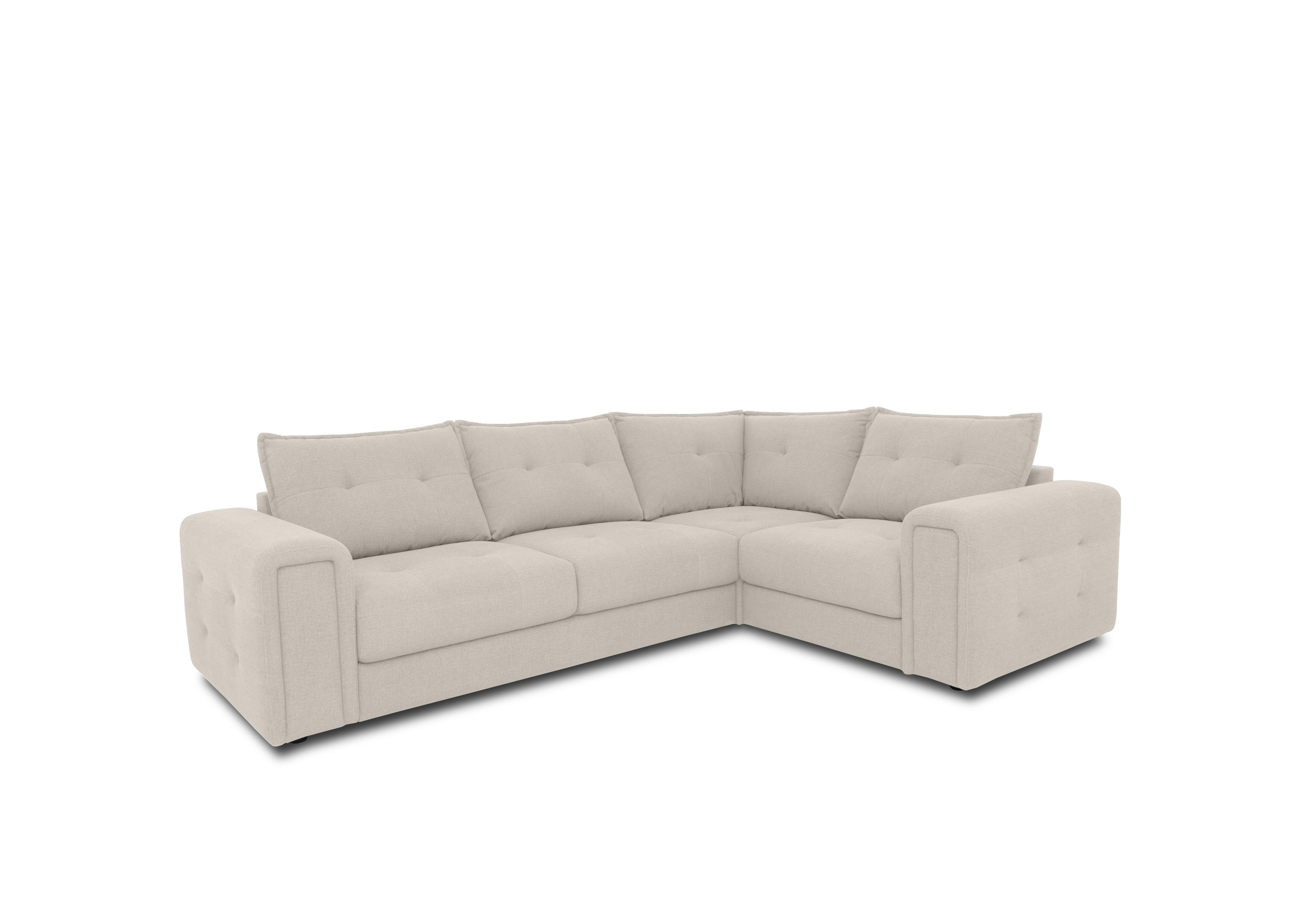 Goliath Fabric Corner Sofa in Oxford 94001 Ivory on Furniture Village