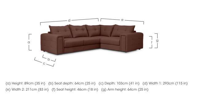 Goliath Leather Corner Sofa in  on Furniture Village