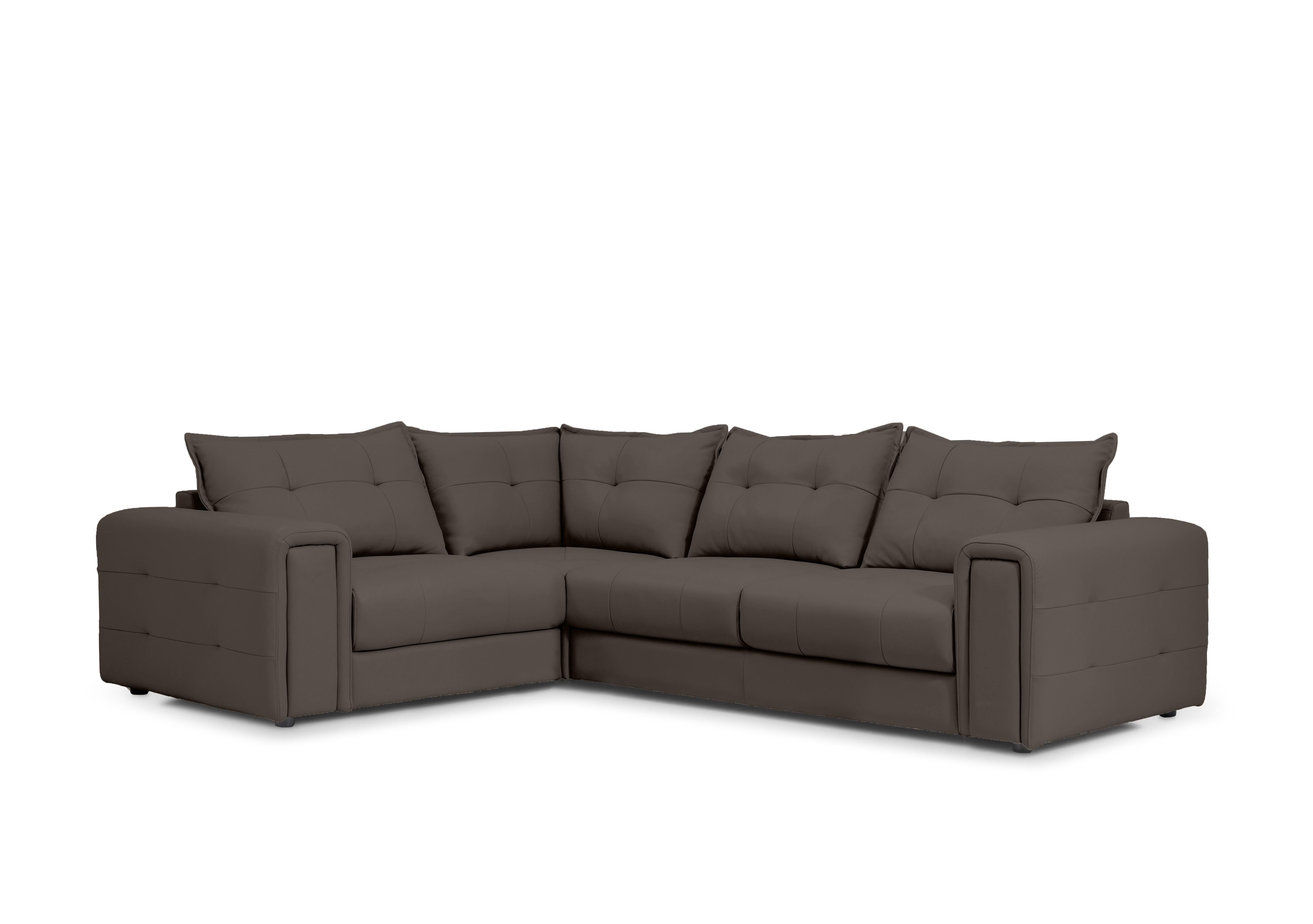 Goliath Leather Corner Sofa in Montana Cat-60/21 Storm on Furniture Village