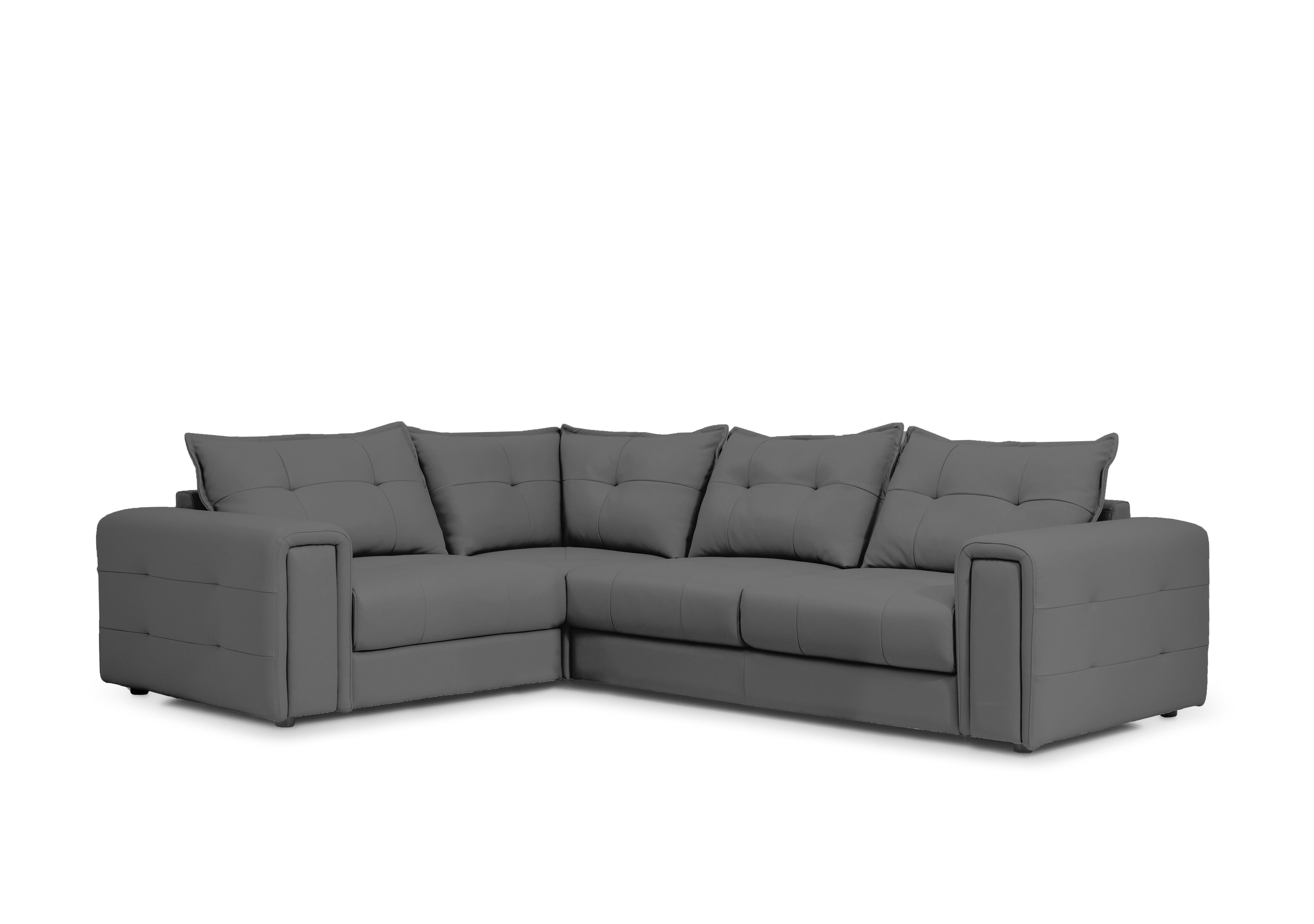 Goliath Leather Corner Sofa in Montana Cat-60/33 Granite on Furniture Village