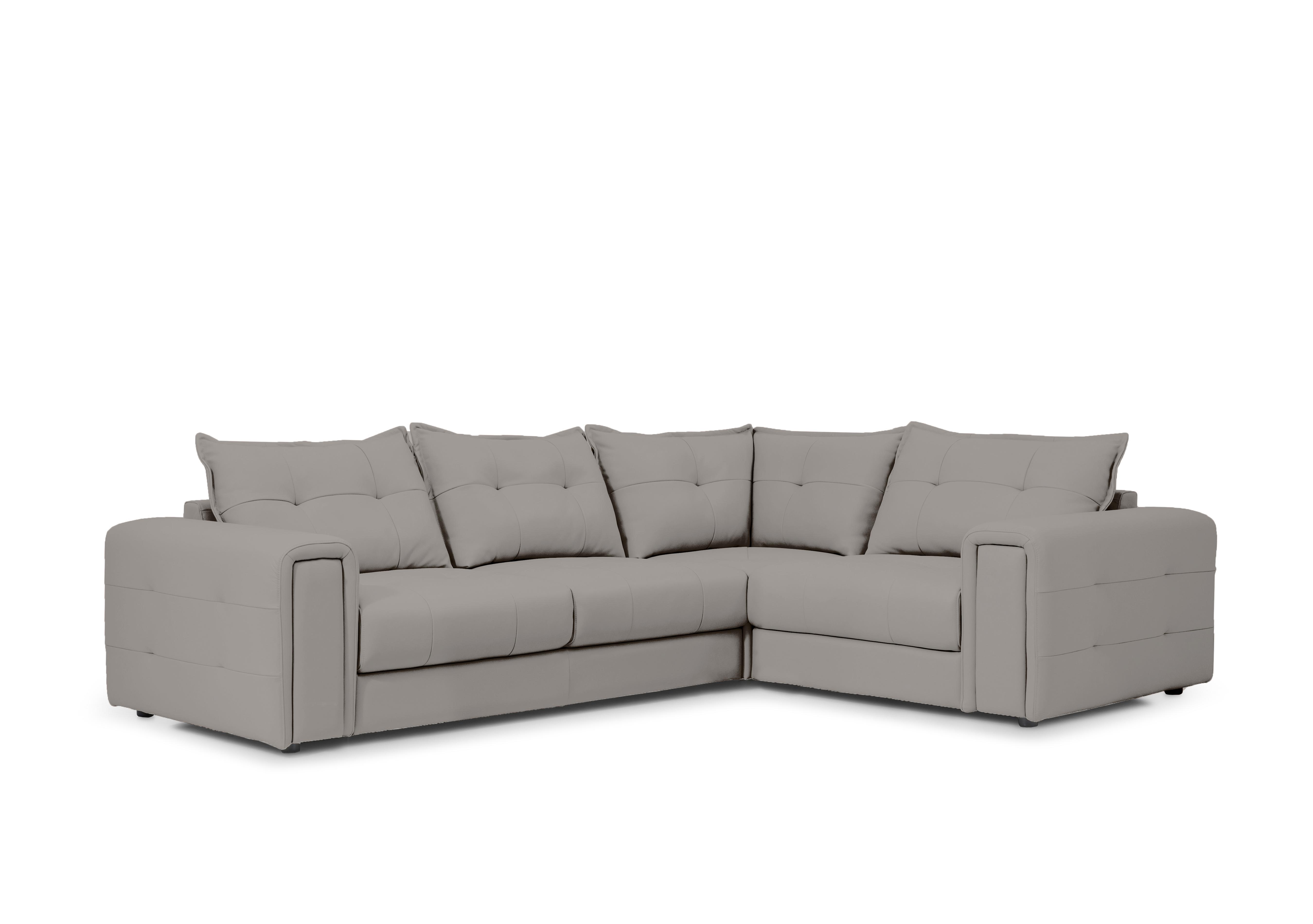 Goliath Leather Corner Sofa with Storage Drawers in Montana Cat-60/28 New Grey on Furniture Village