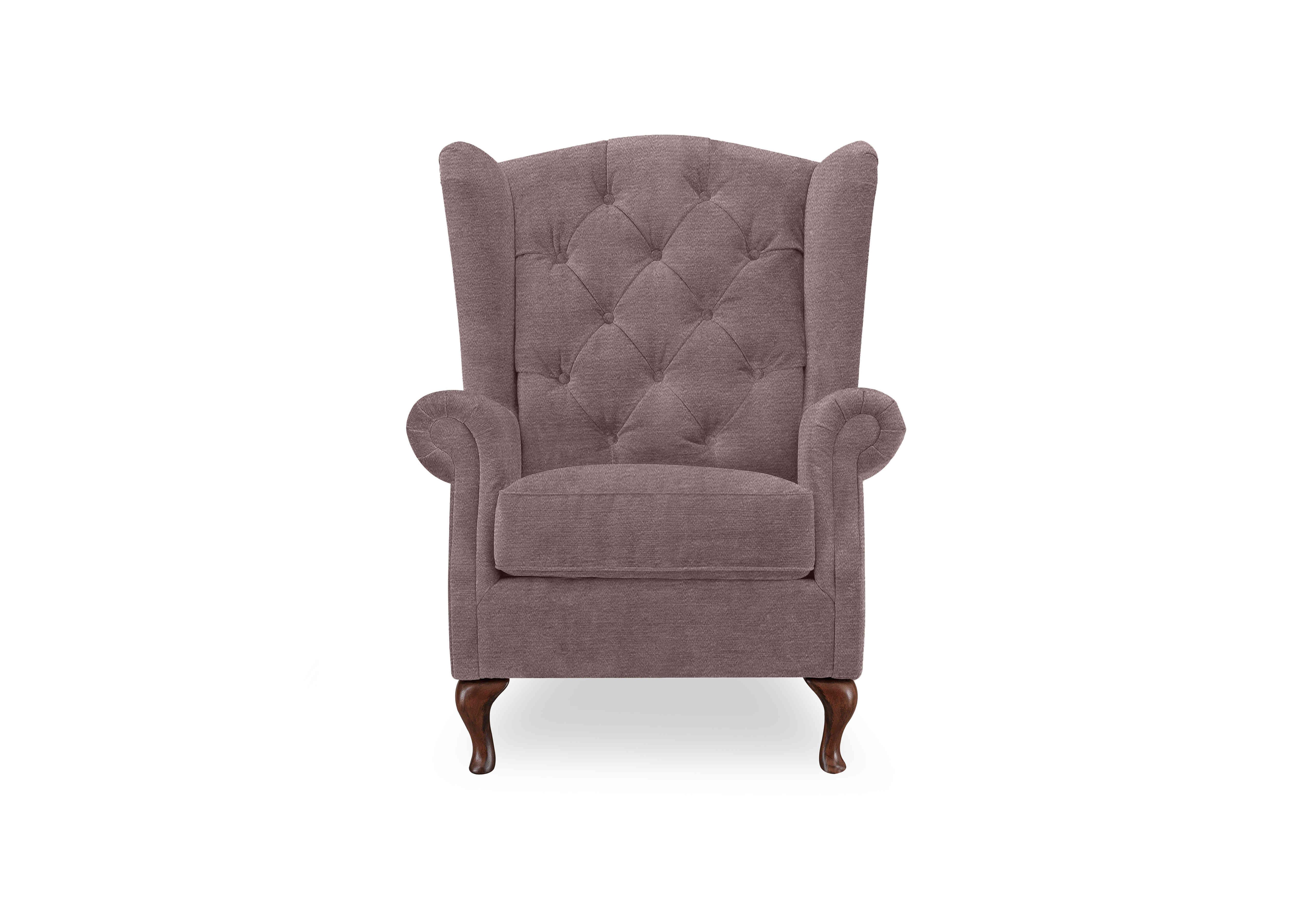 Harriet Fabric Wing Chair in Antler Wf X3-W023 on Furniture Village
