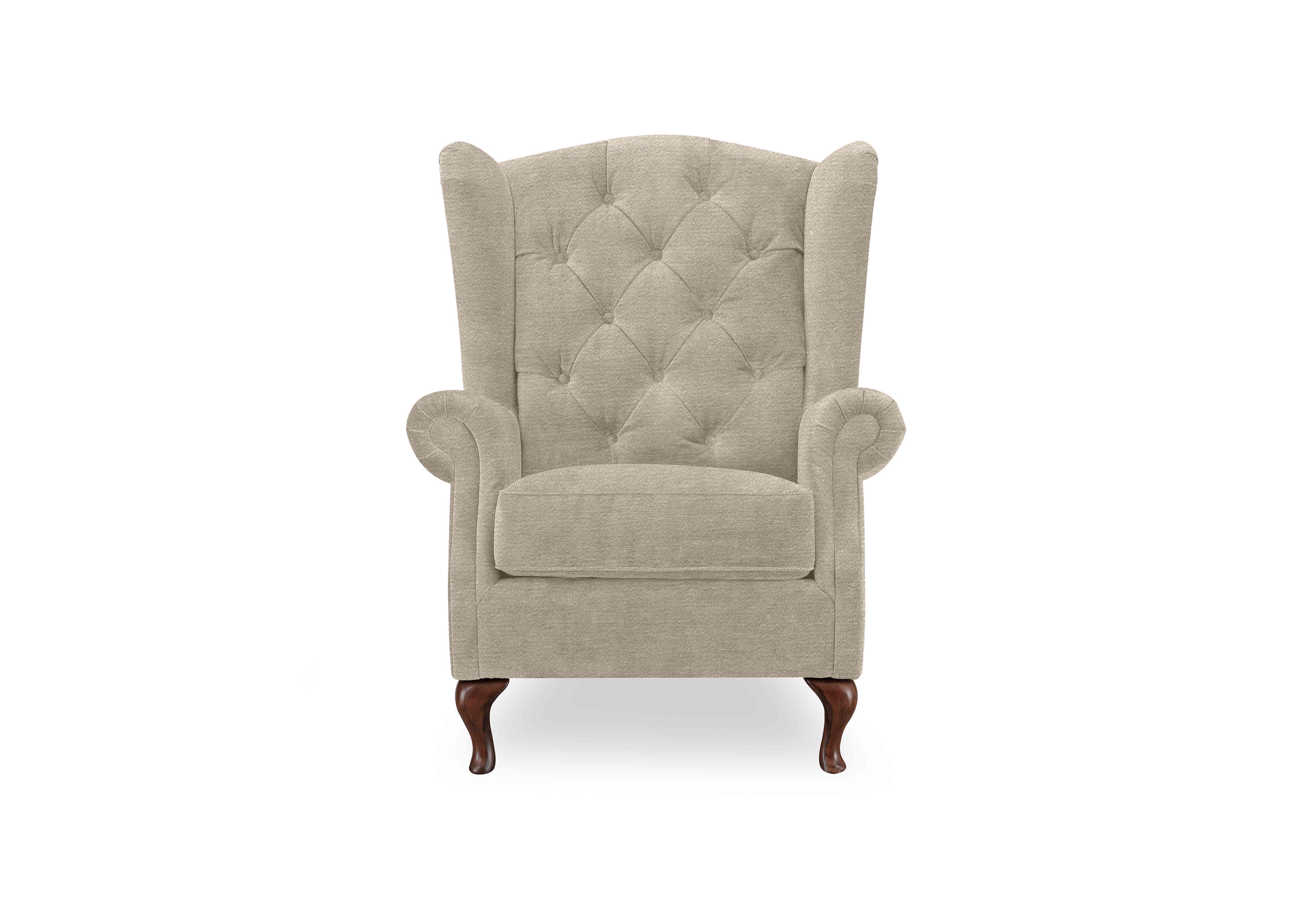 Harriet Fabric Wing Chair in Barley Wf X3-W022 on Furniture Village