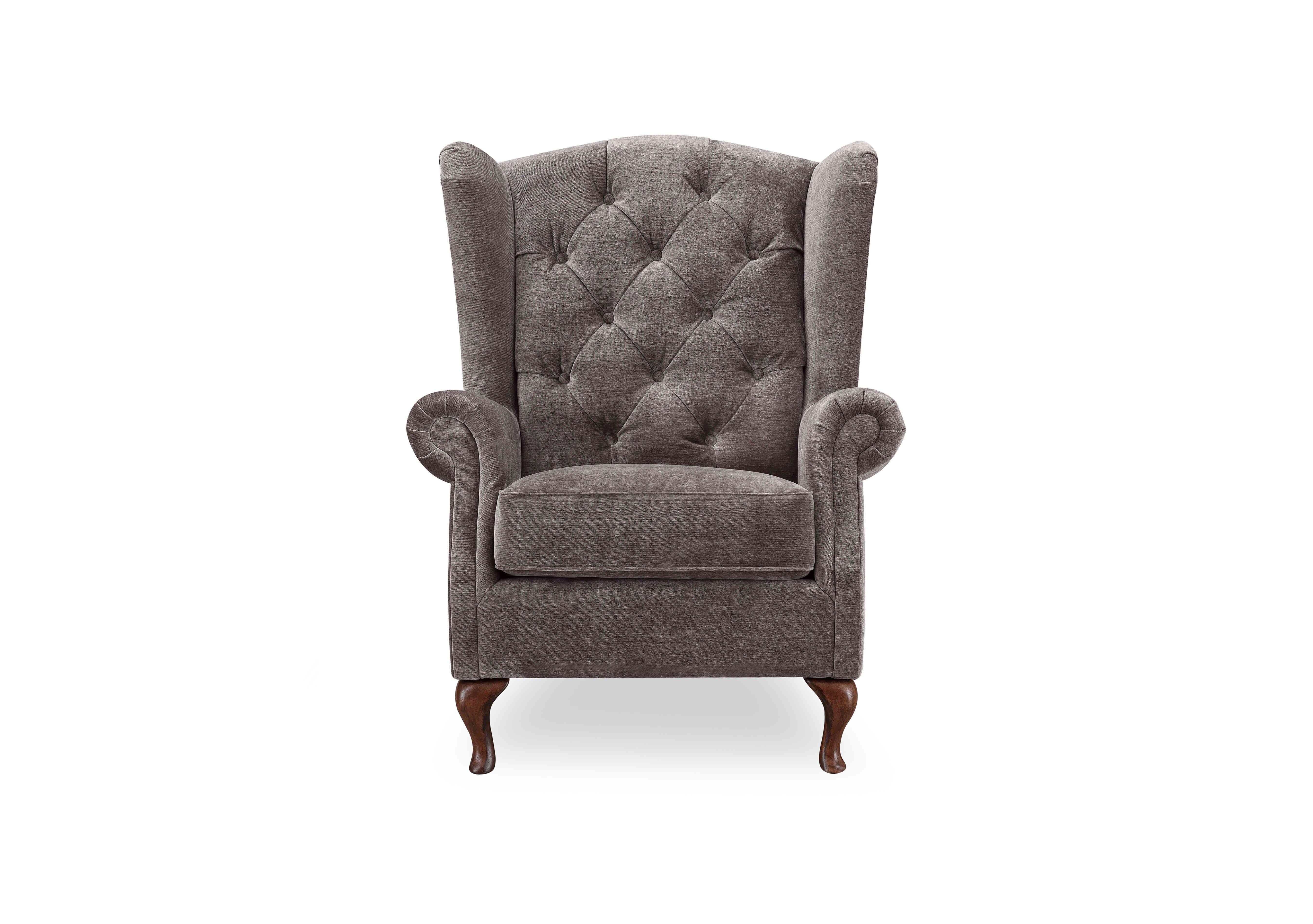 Harriet Fabric Wing Chair in Brindle Wf X3-W020 on Furniture Village