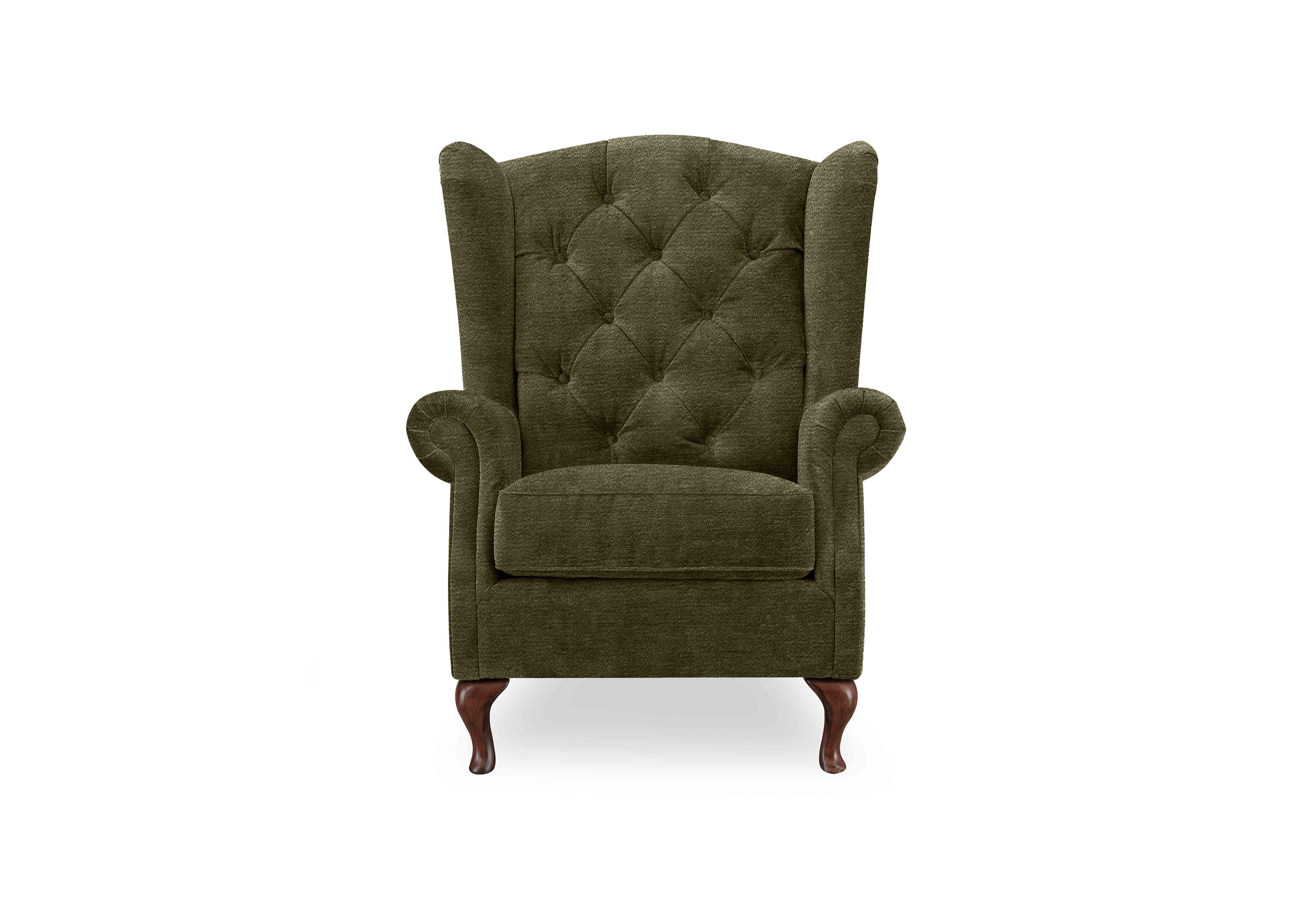 Harriet Fabric Wing Chair in Pine Wf X3-W018 on Furniture Village