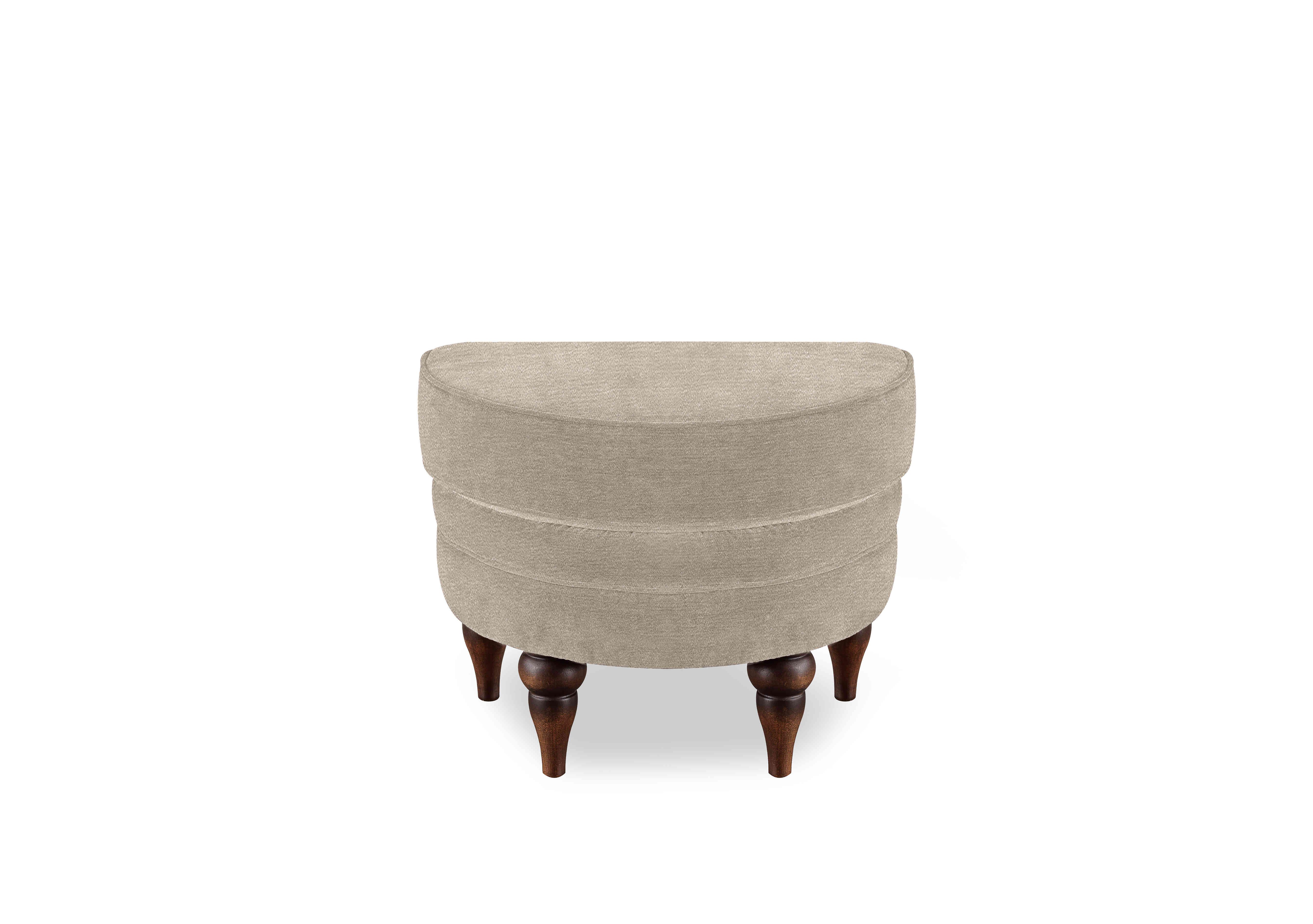 Harriet Fabric Half Moon Footstool in Barley Wf X3-W022 on Furniture Village