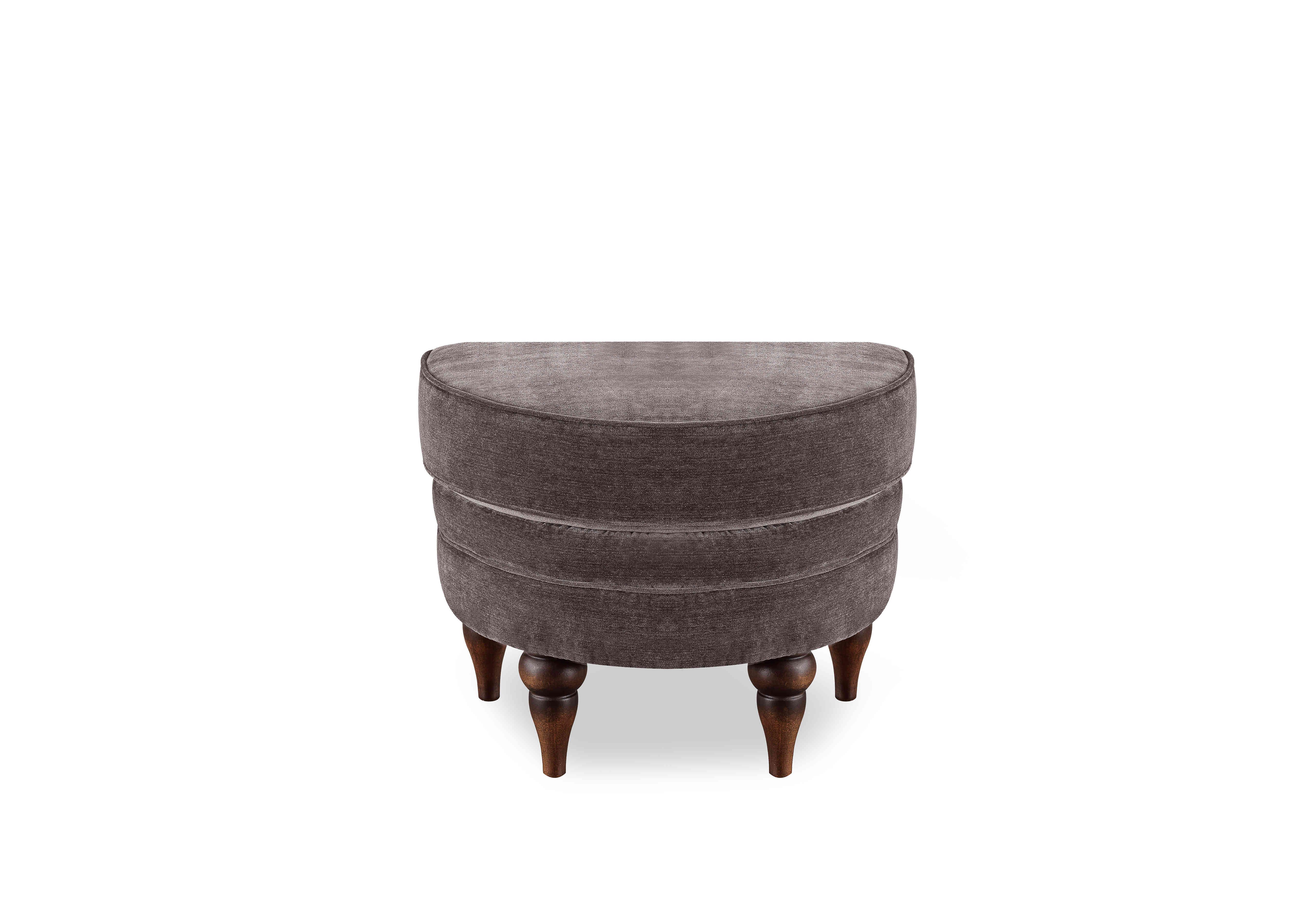 Harriet Fabric Half Moon Footstool in Brindle Wf X3-W020 on Furniture Village
