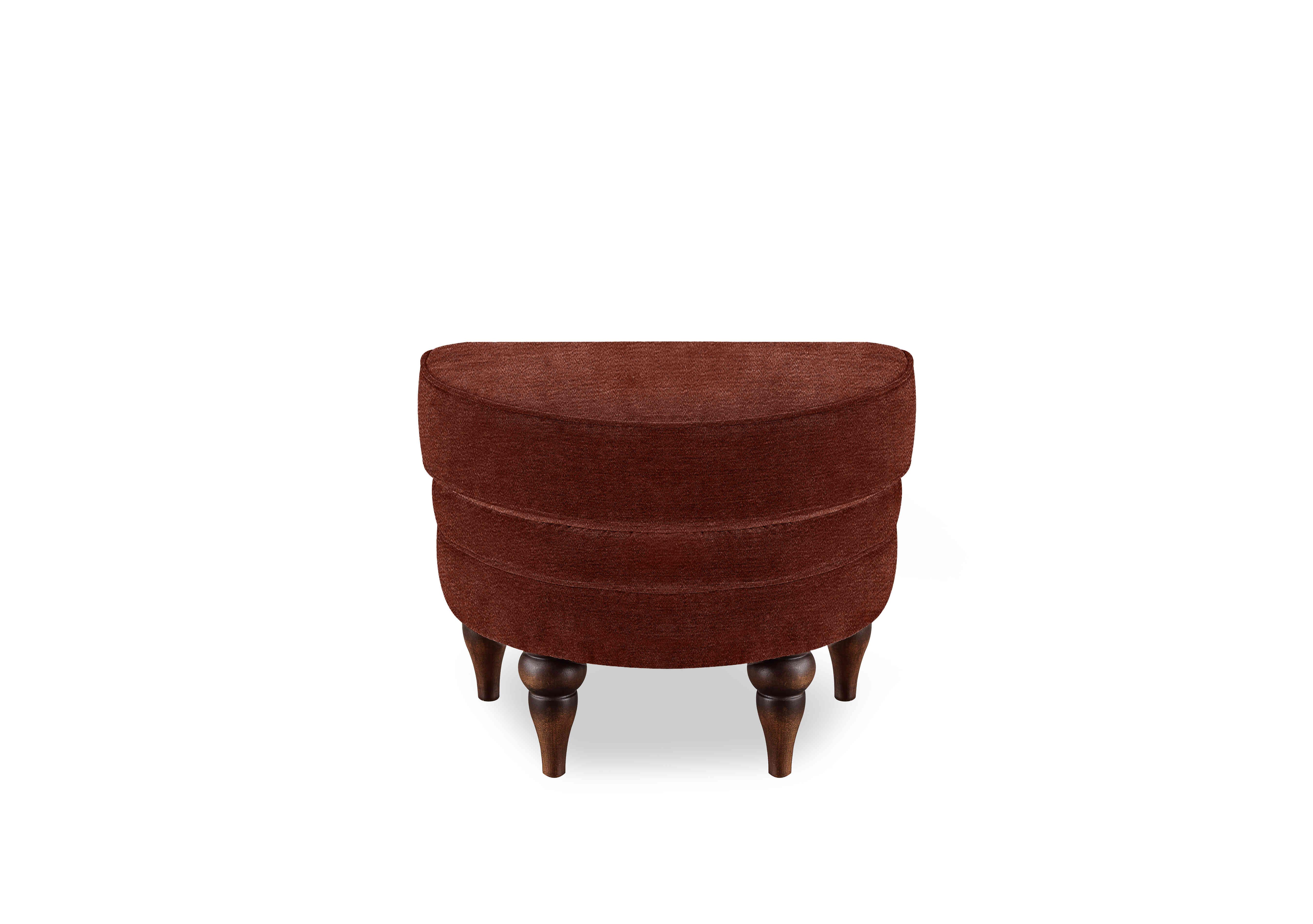 Harriet Fabric Half Moon Footstool in Tawny Wf X3-W019 on Furniture Village