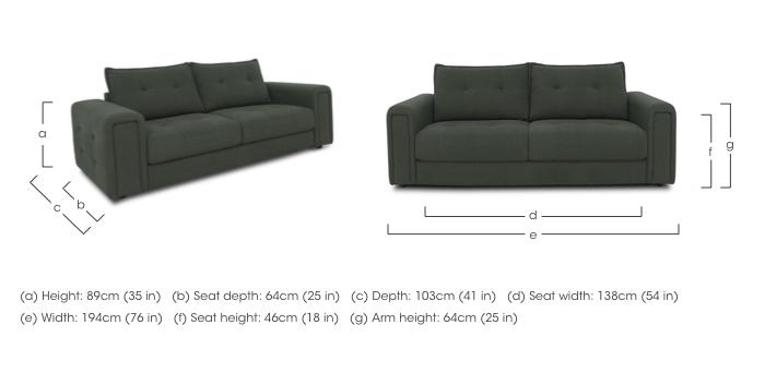 Goliath 2 Seater Fabric Sofa with Storage Drawers in  on Furniture Village