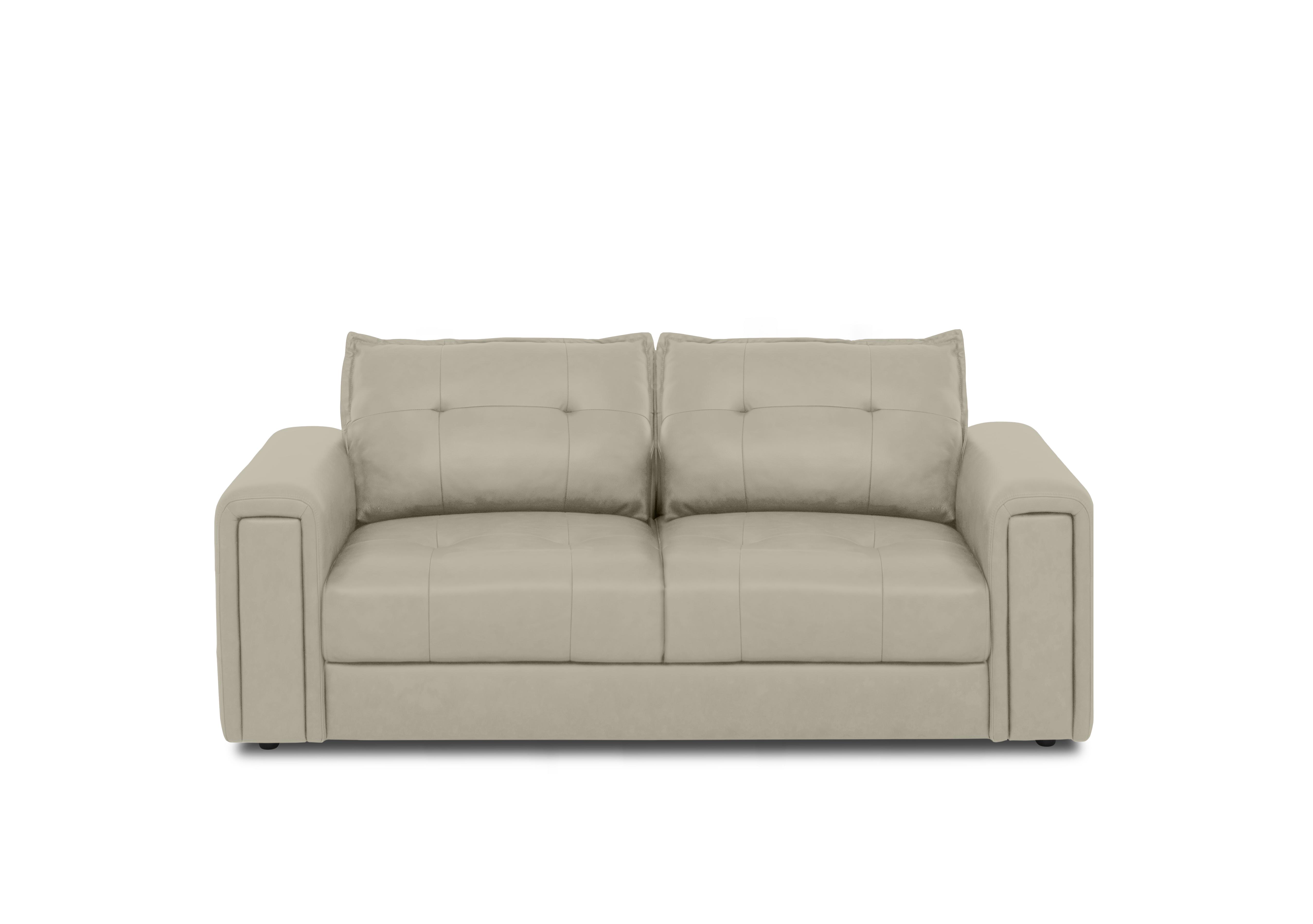 Boutique Goliath 2 Seater Leather Sofa with Storage Drawers in Montana Cat-60/05 Bone China on Furniture Village