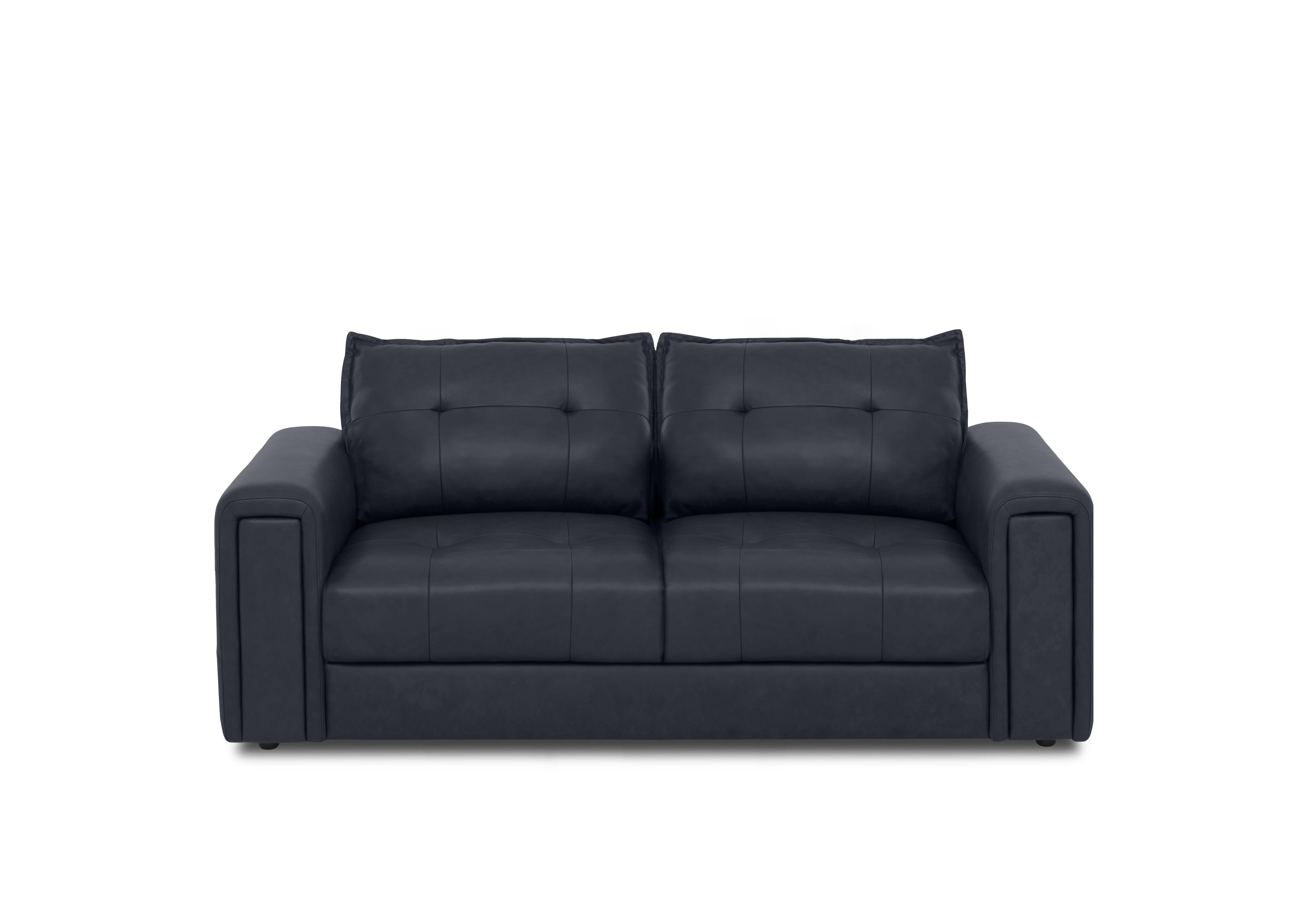 Goliath 2 Seater Leather Sofa with Storage Drawers in Montana Cat-60/24 Navy on Furniture Village