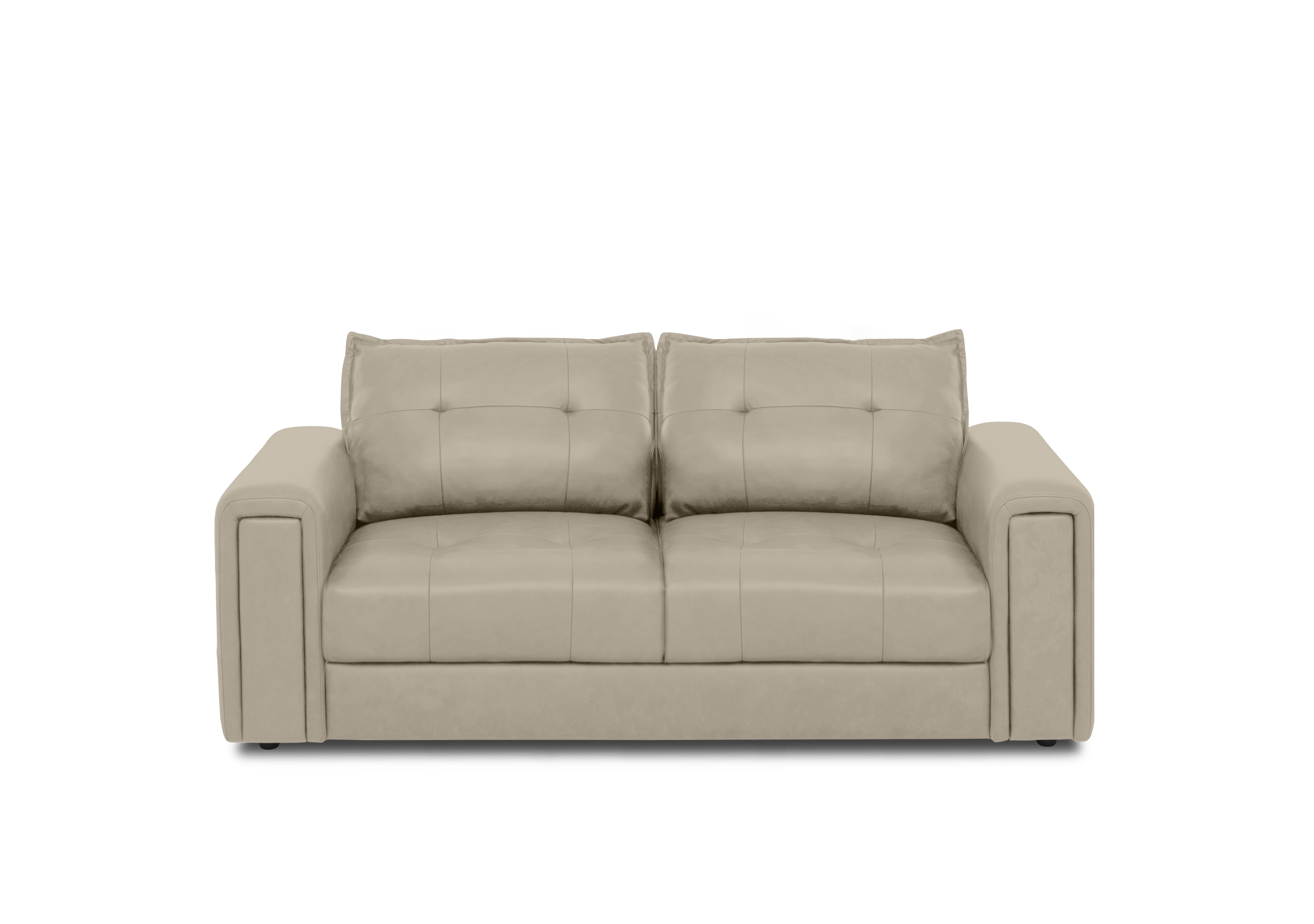 Boutique Goliath 2 Seater Leather Sofa with Storage Drawers in Oslo Cat-40/08 Oyster on Furniture Village