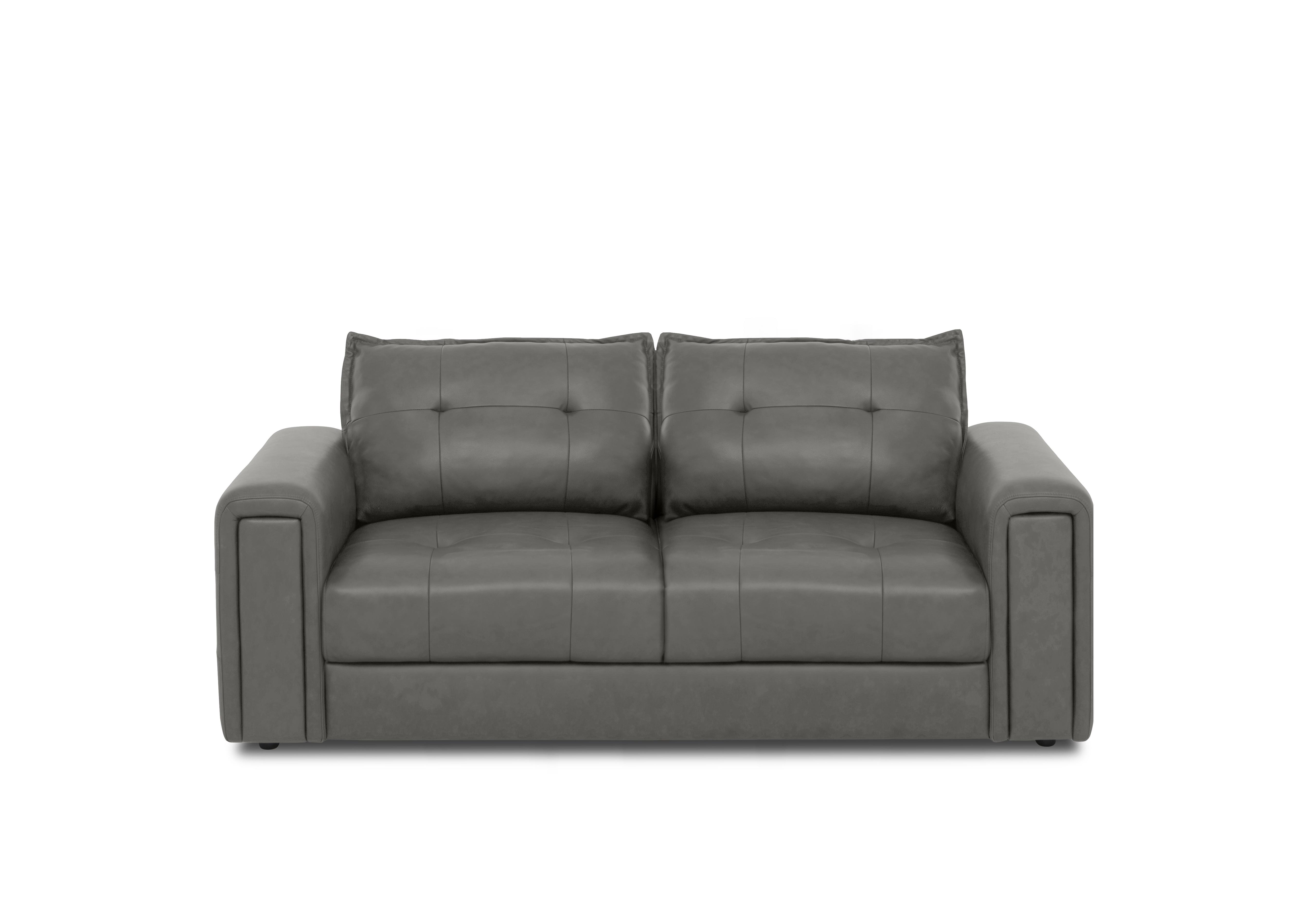 Boutique Goliath 2 Seater Leather Sofa with Storage Drawers in Oslo Cat-40/15 Elephant on Furniture Village