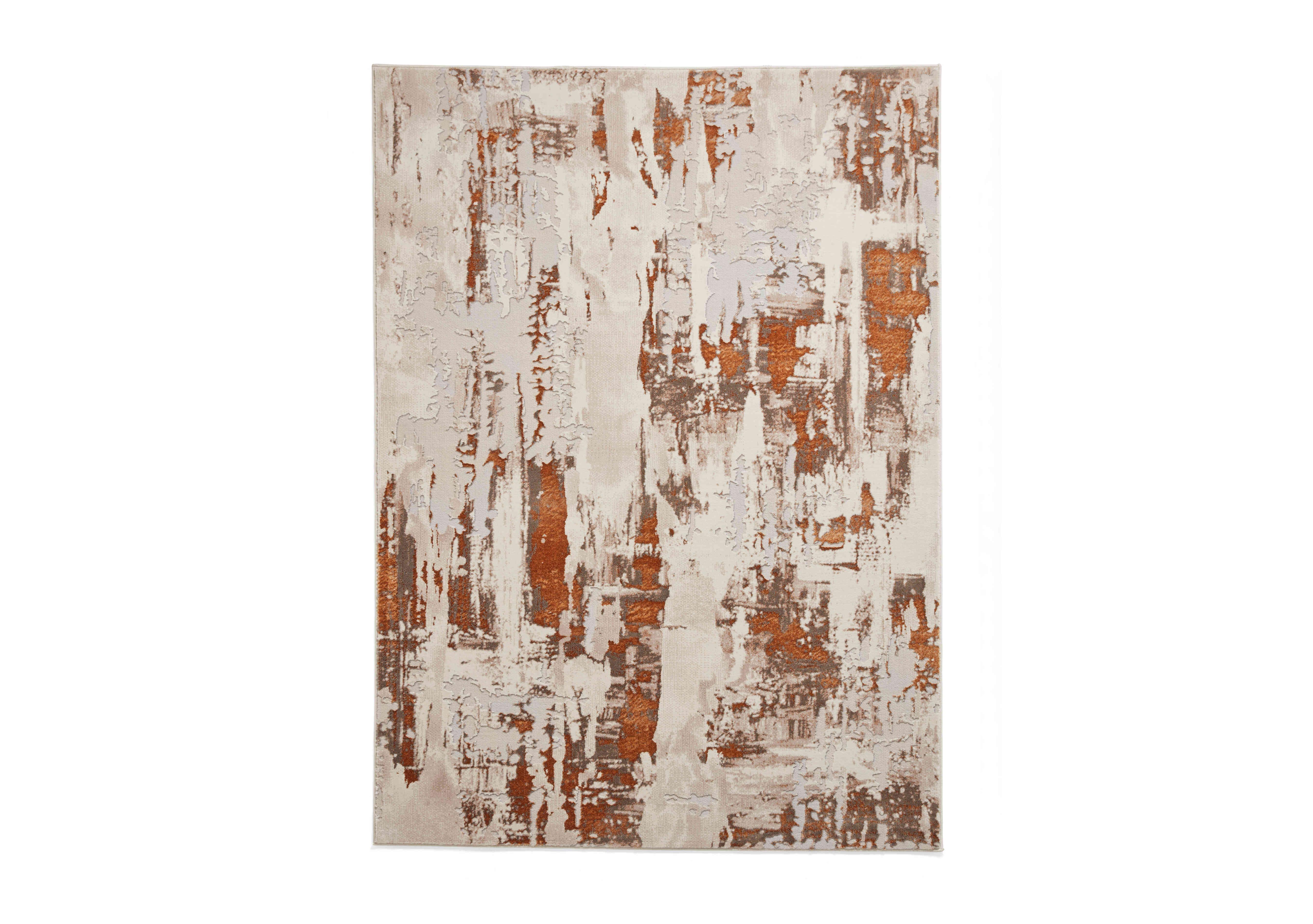 Akio Rug in Bronze Grey on Furniture Village