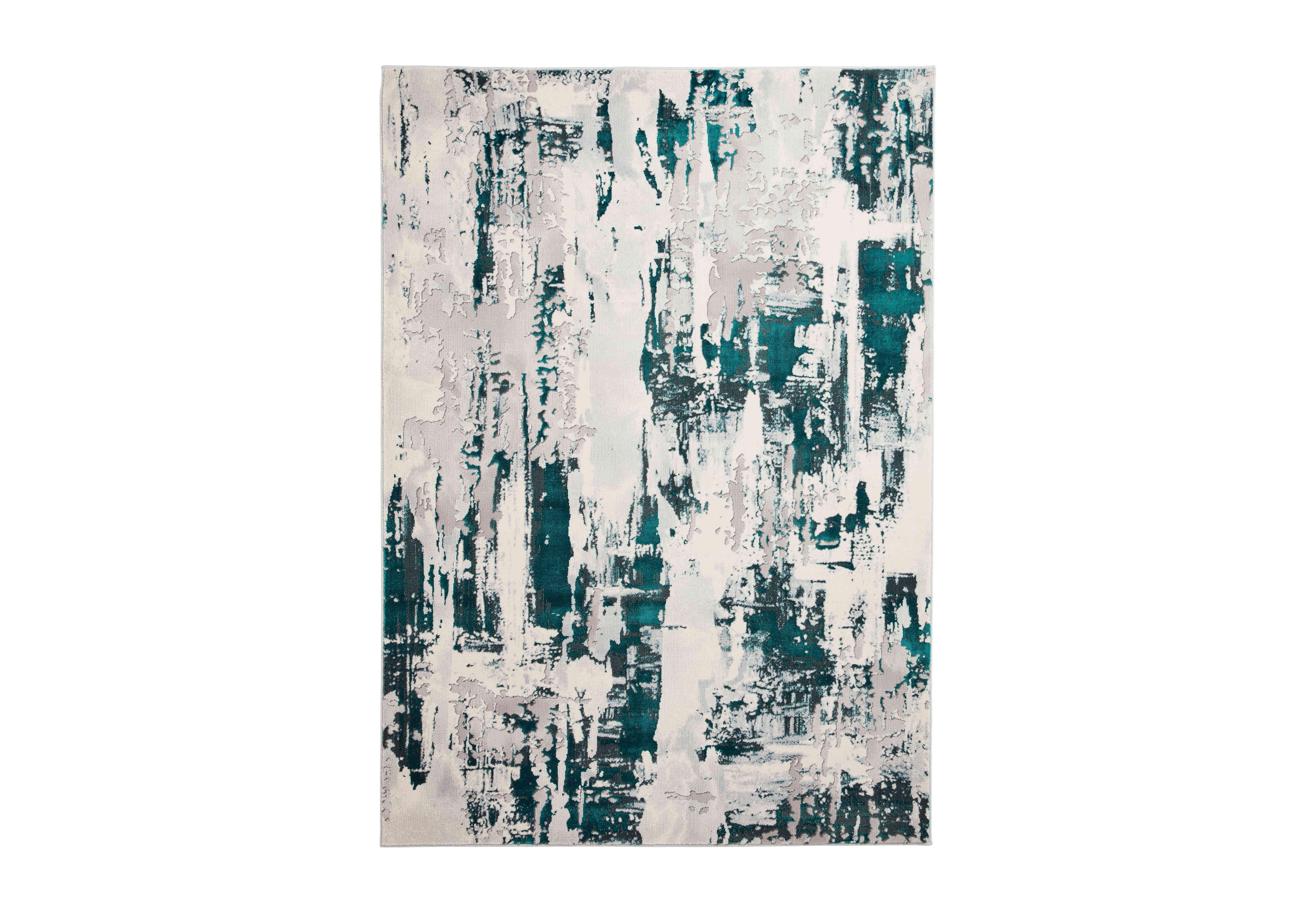 Akio Rug in Grey Green on Furniture Village
