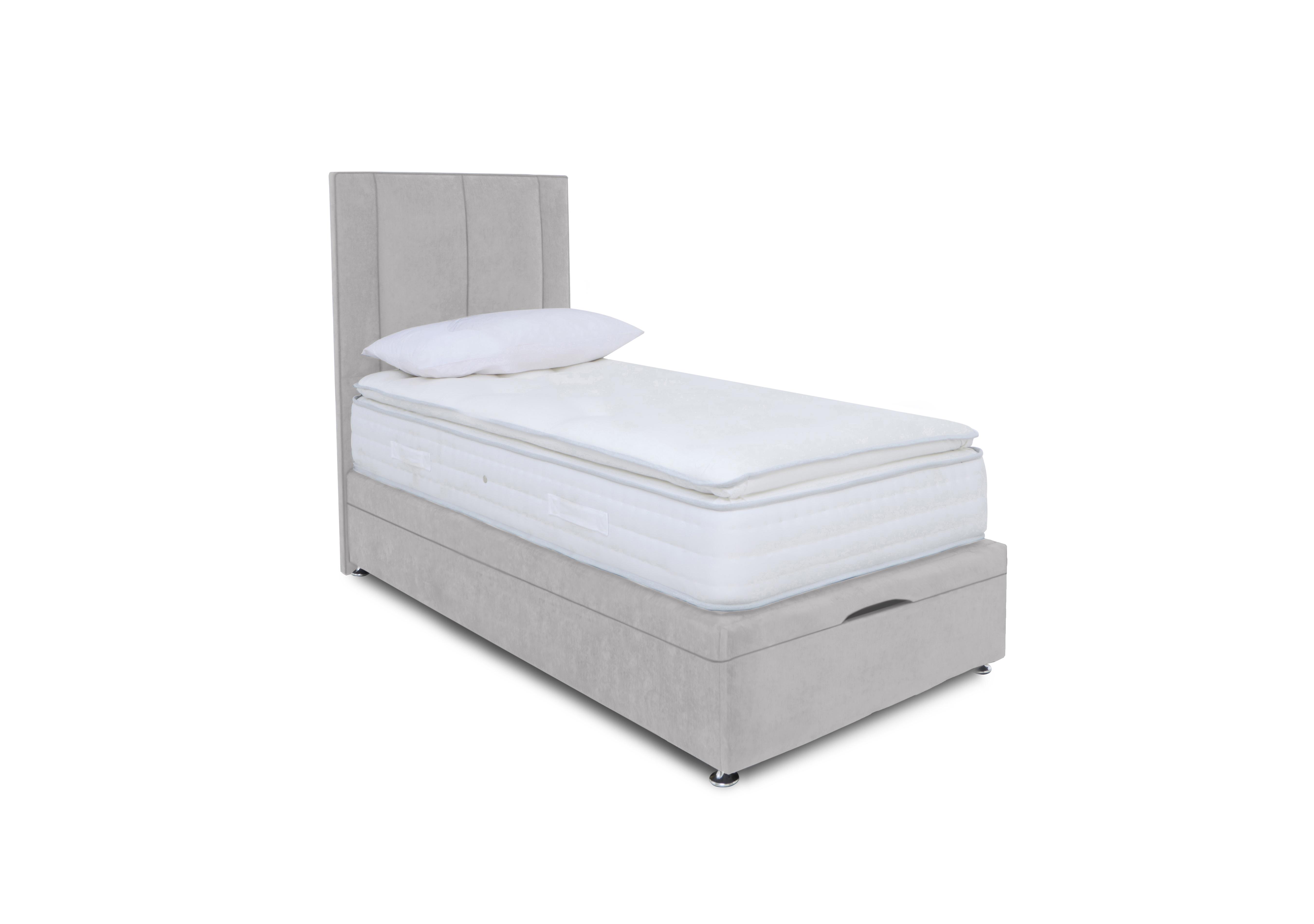 Pocket Pillowtop Manual End Ottoman Divan Set in Lace Dolphin on Furniture Village