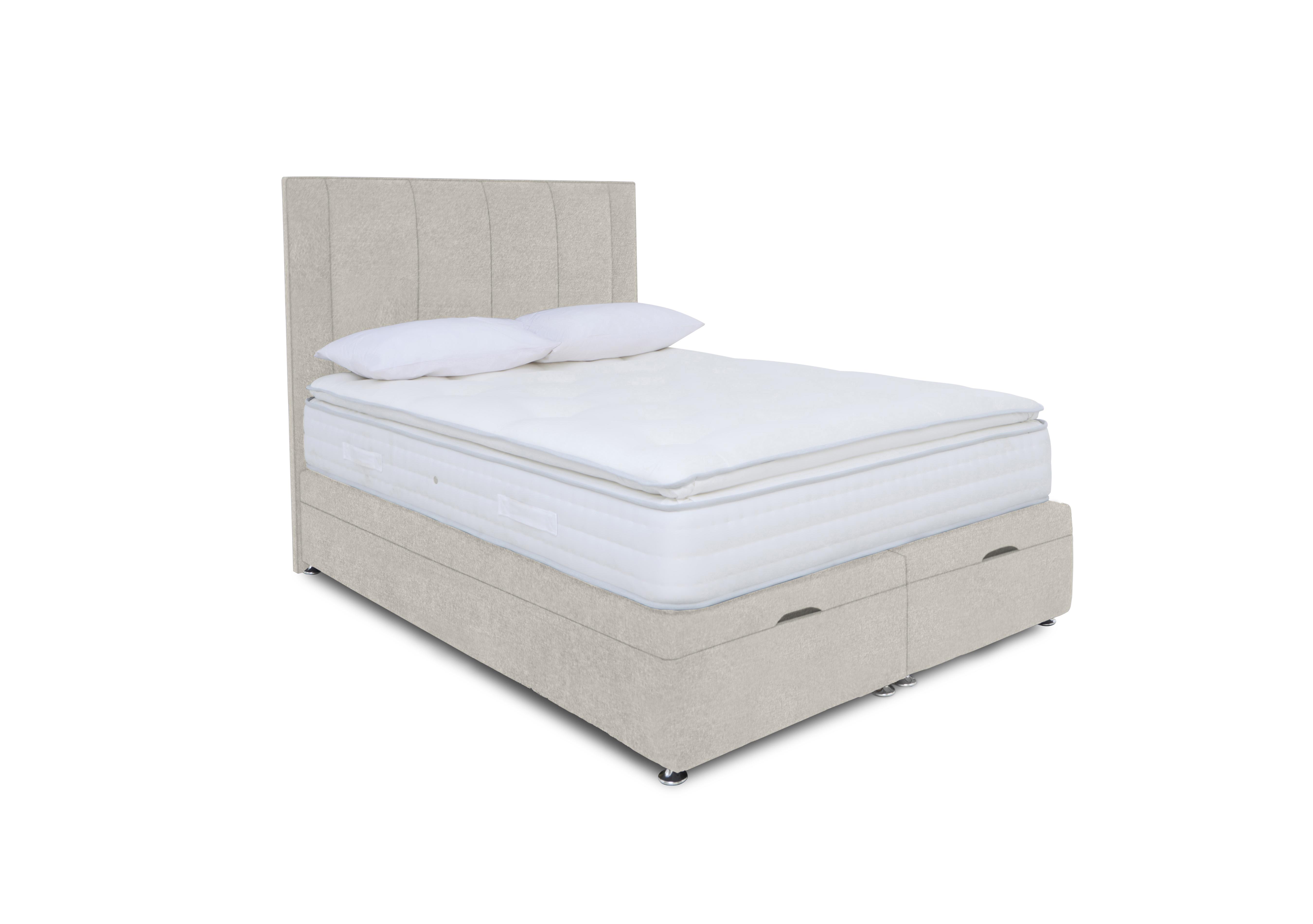 Pocket Pillowtop Manual End Ottoman Divan Set in Venice Mink on Furniture Village