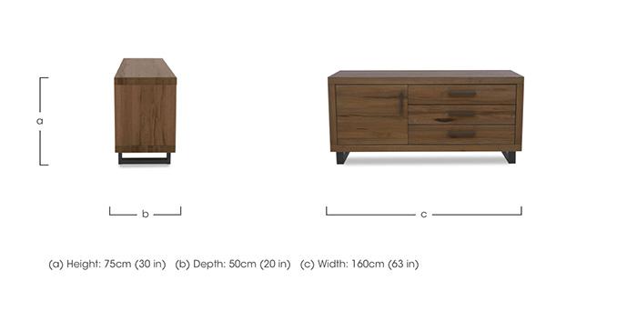Loki 1 Door 3 Drawer Sideboard in  on Furniture Village