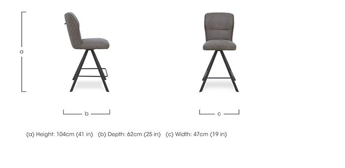 Loki Pair of Swivel Bar Stools in  on Furniture Village