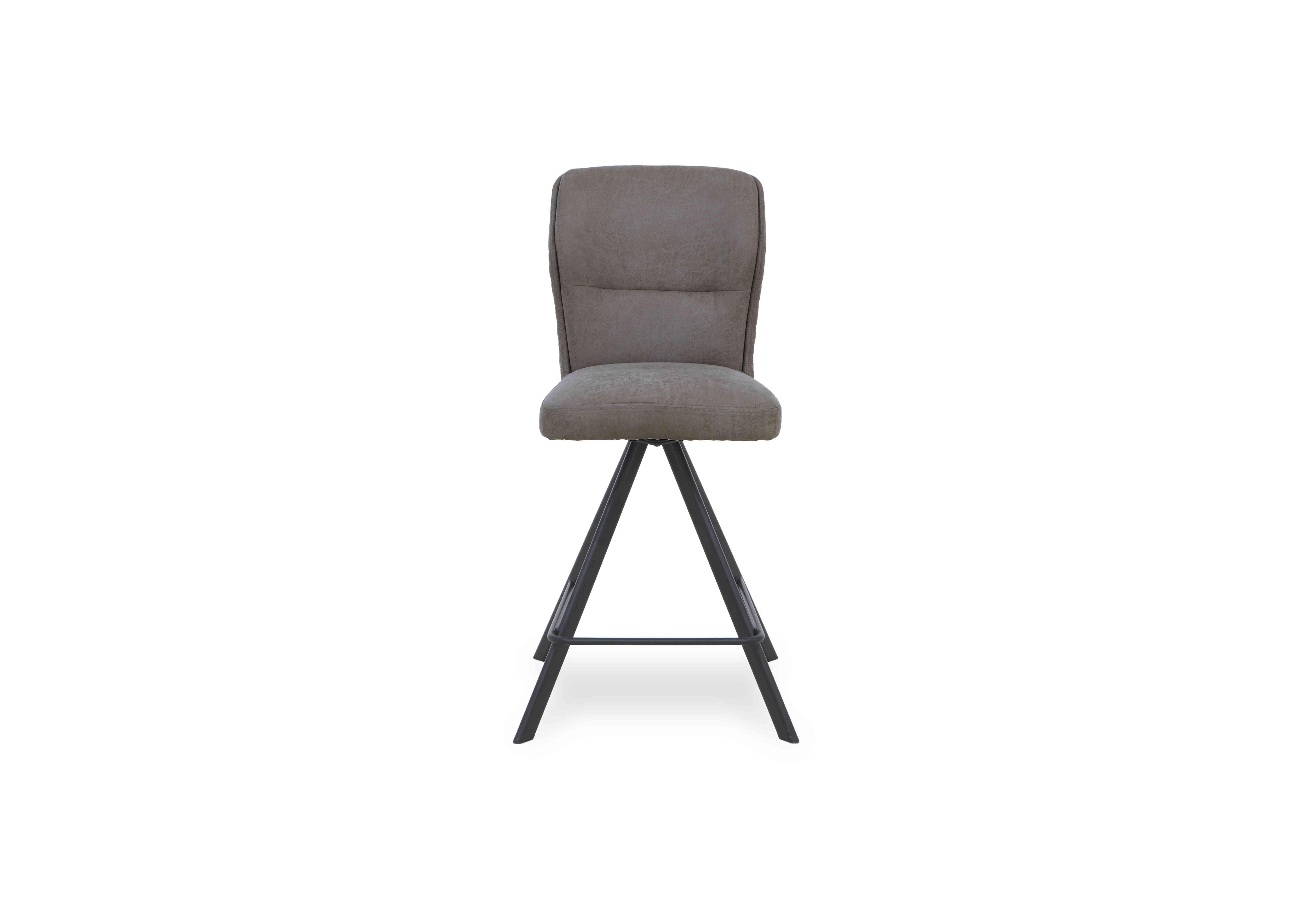 Loki Swivel Bar Stool in Steel on Furniture Village