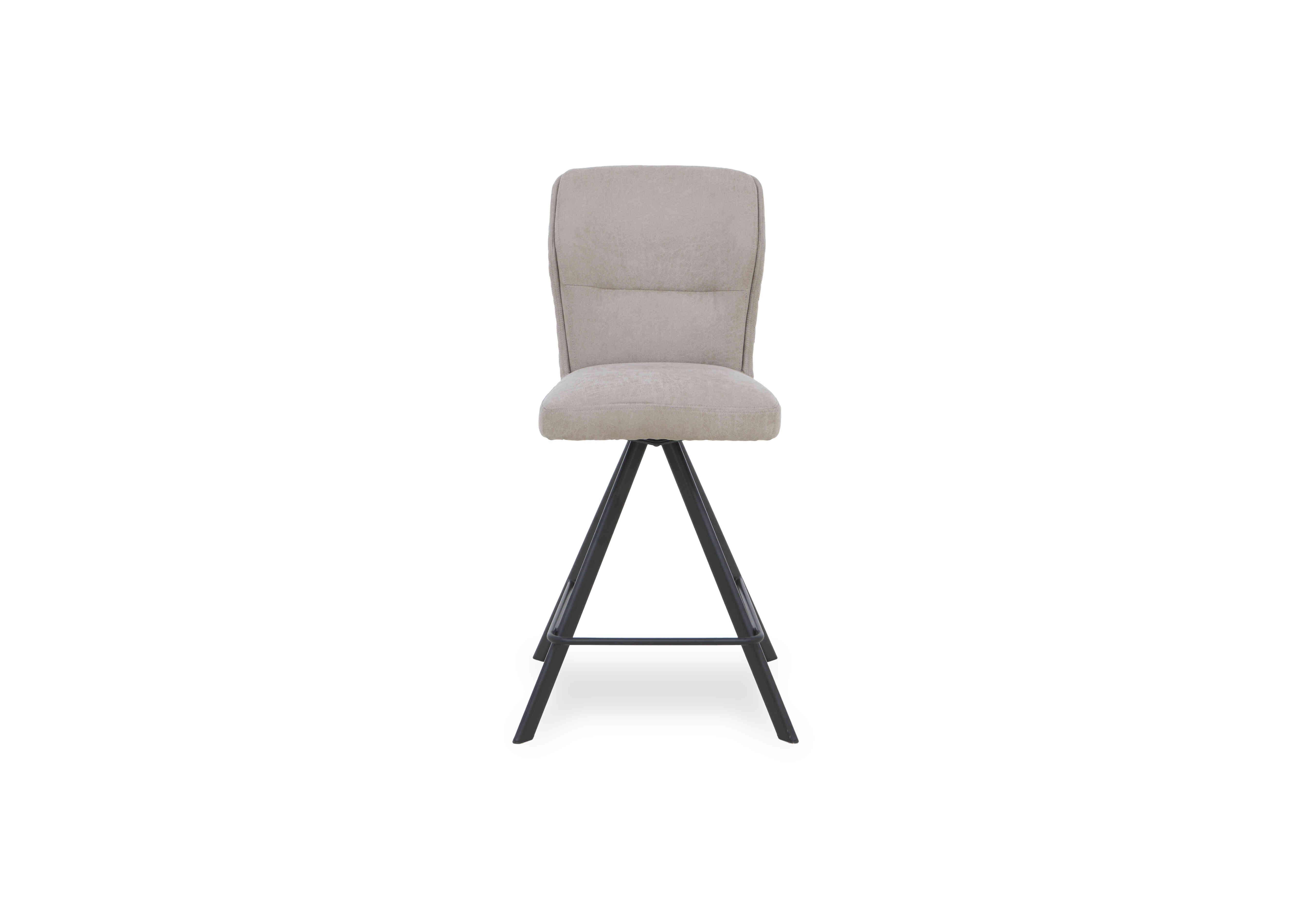 Loki Swivel Bar Stool in Taupe on Furniture Village
