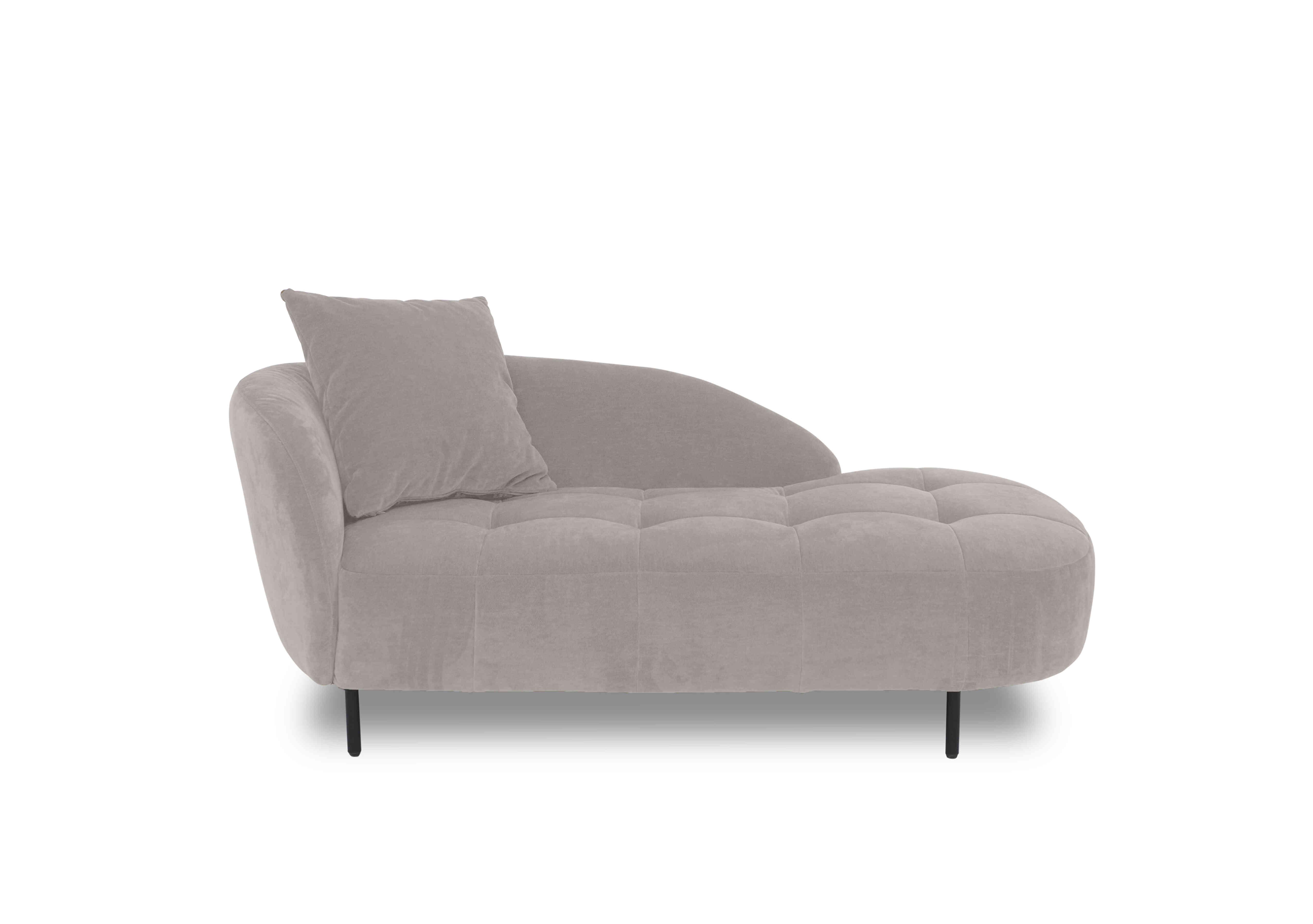 Bridgerton Fabric Chaise Longue in Fab-Can-R452 Greymist on Furniture Village