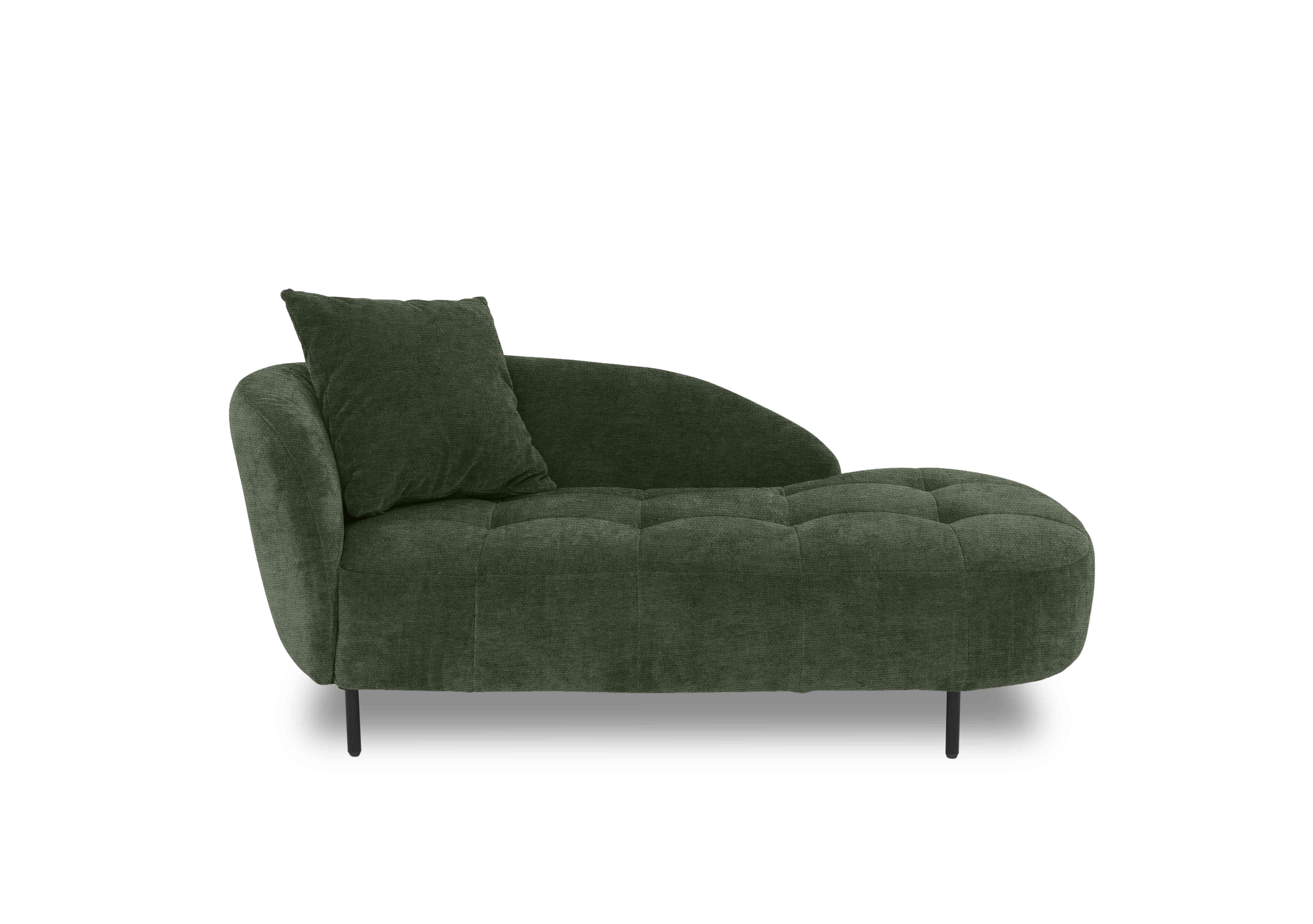 Bridgerton Fabric Chaise Longue in Fab-Coe-R801 Olive Green on Furniture Village