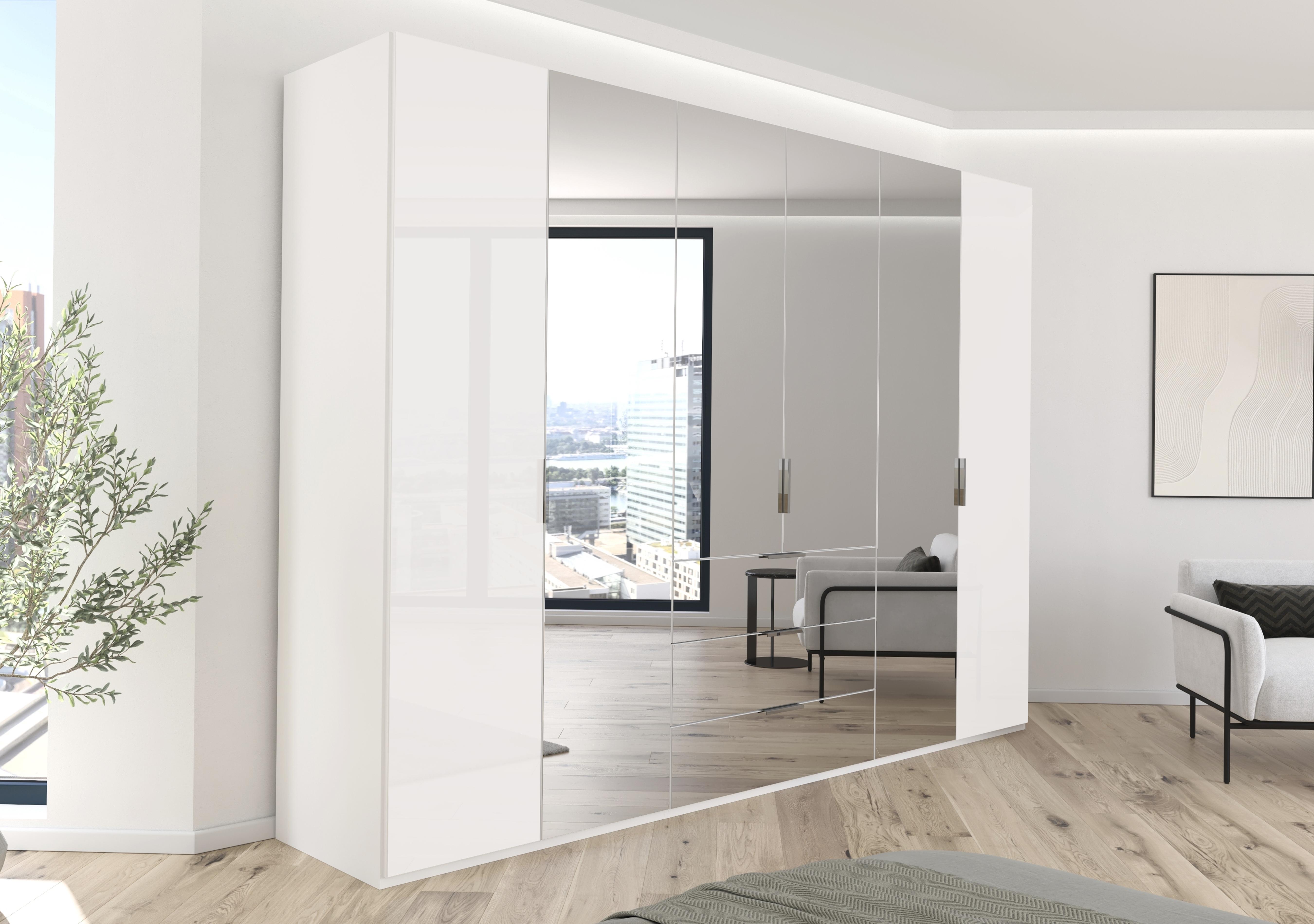 Formes 6 Door Bifold Combi Wardrobe with 2 Glass Doors and 4 Mirror Doors in  on Furniture Village