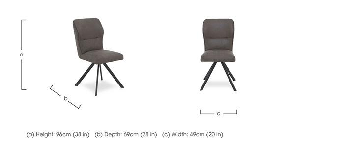 Loki Set of 4 Swivel Dining Chairs in  on Furniture Village