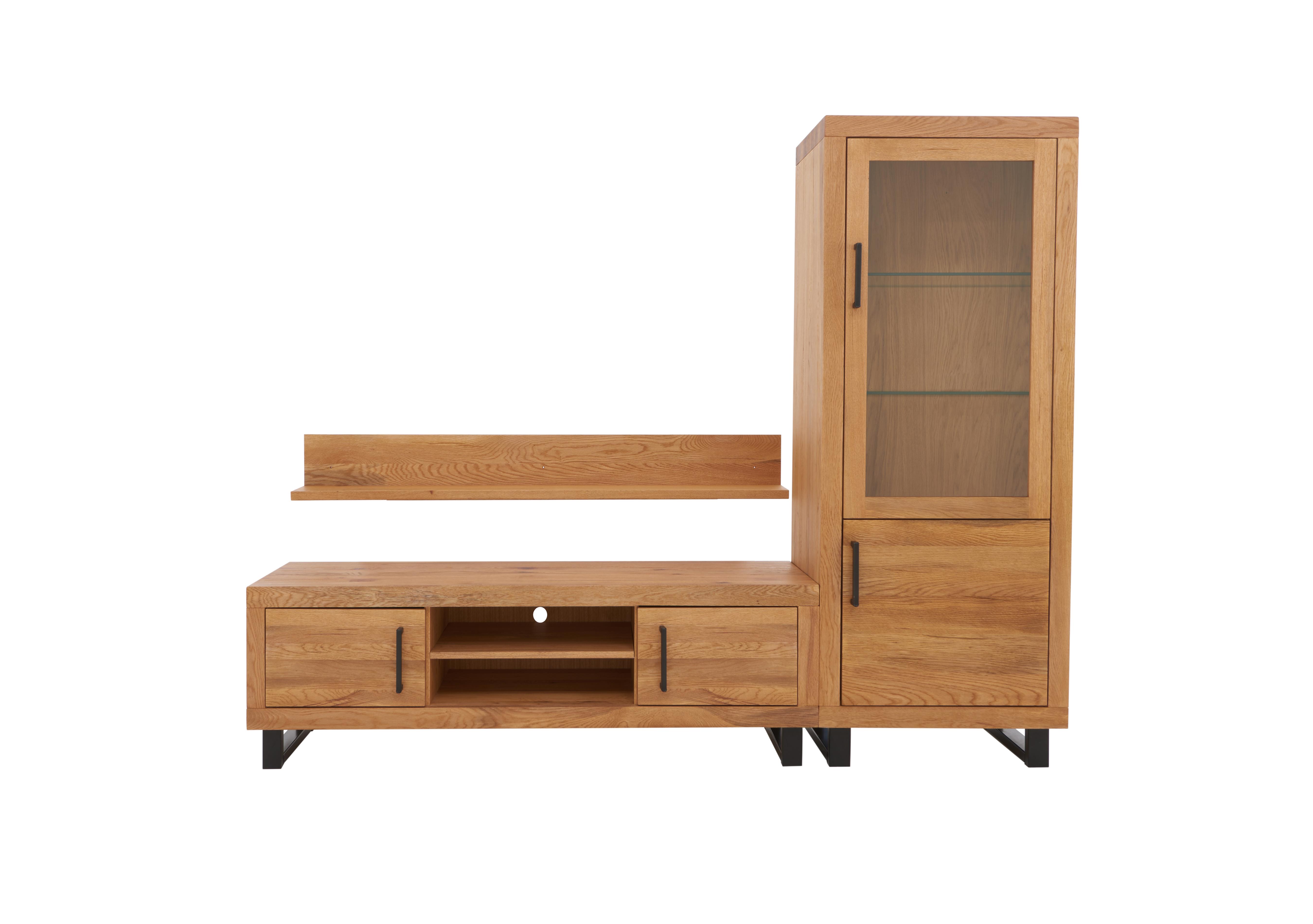 Terra Right Hand Small Media Set in 01 Oiled on Furniture Village