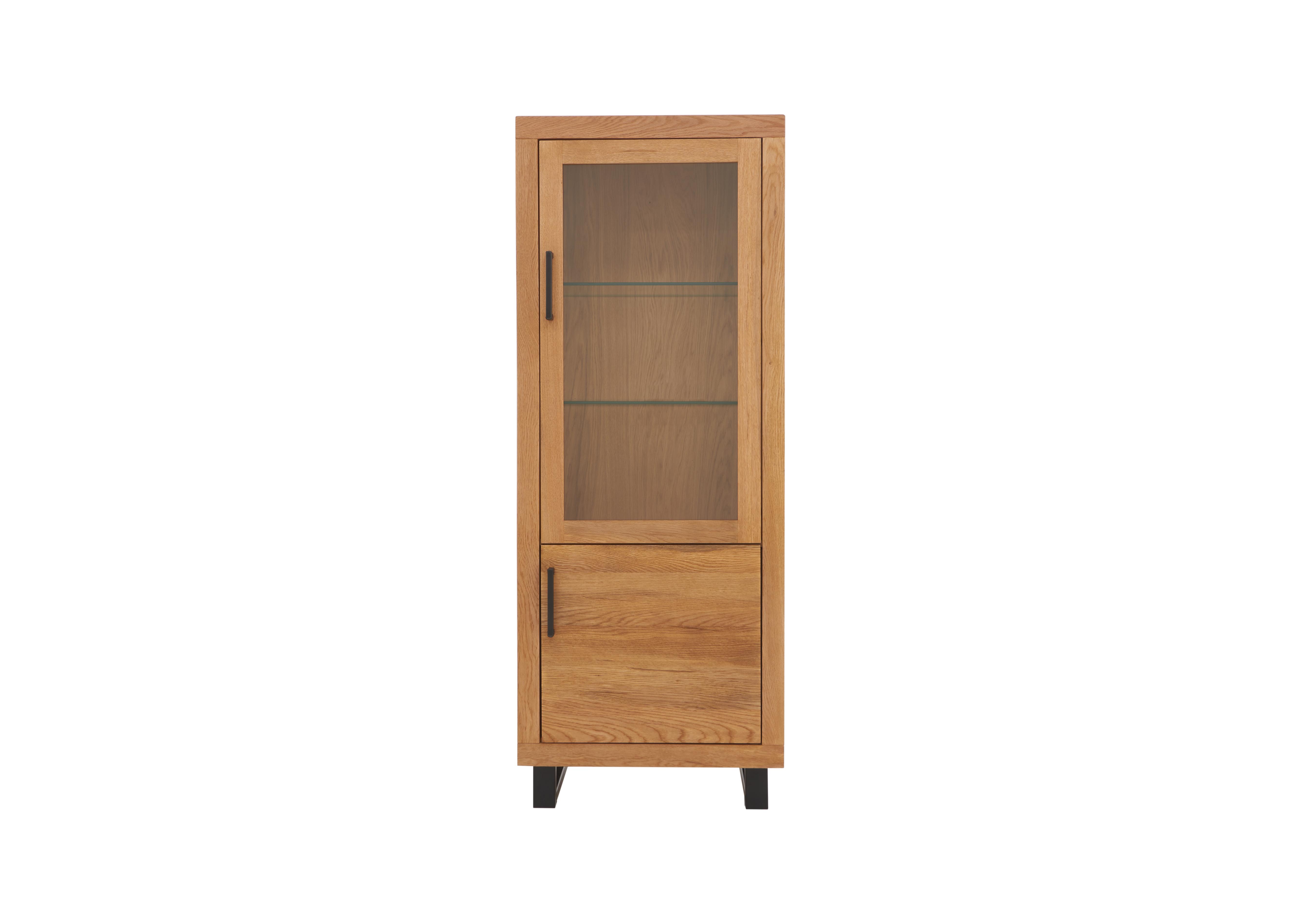 Terra Right Hand Small Display Cabinet in 01 Oiled on Furniture Village