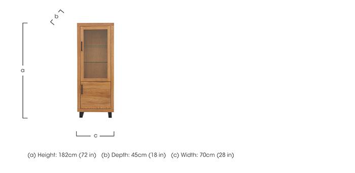 Terra Right Hand Small Display Cabinet in  on Furniture Village