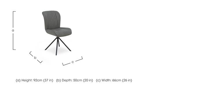 Compact Terra Set of 4 Swivel Dining Chairs in  on Furniture Village
