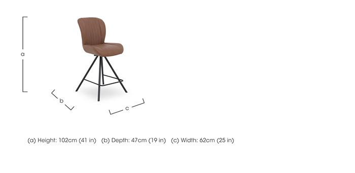 Compact Terra Set of 4 Swivel Bar Stools in  on Furniture Village