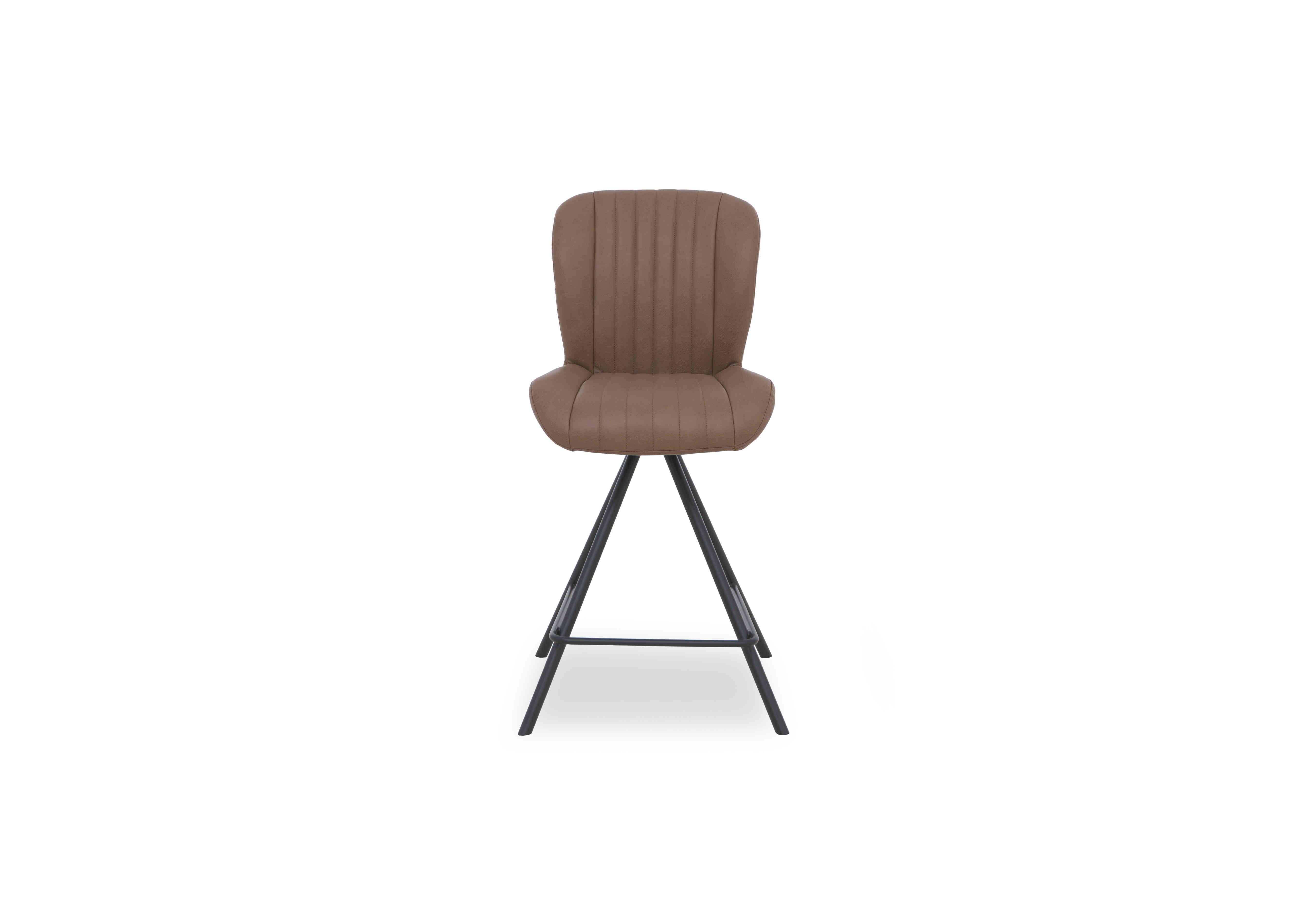 Compact Terra Swivel Bar Stool in Cognac on Furniture Village