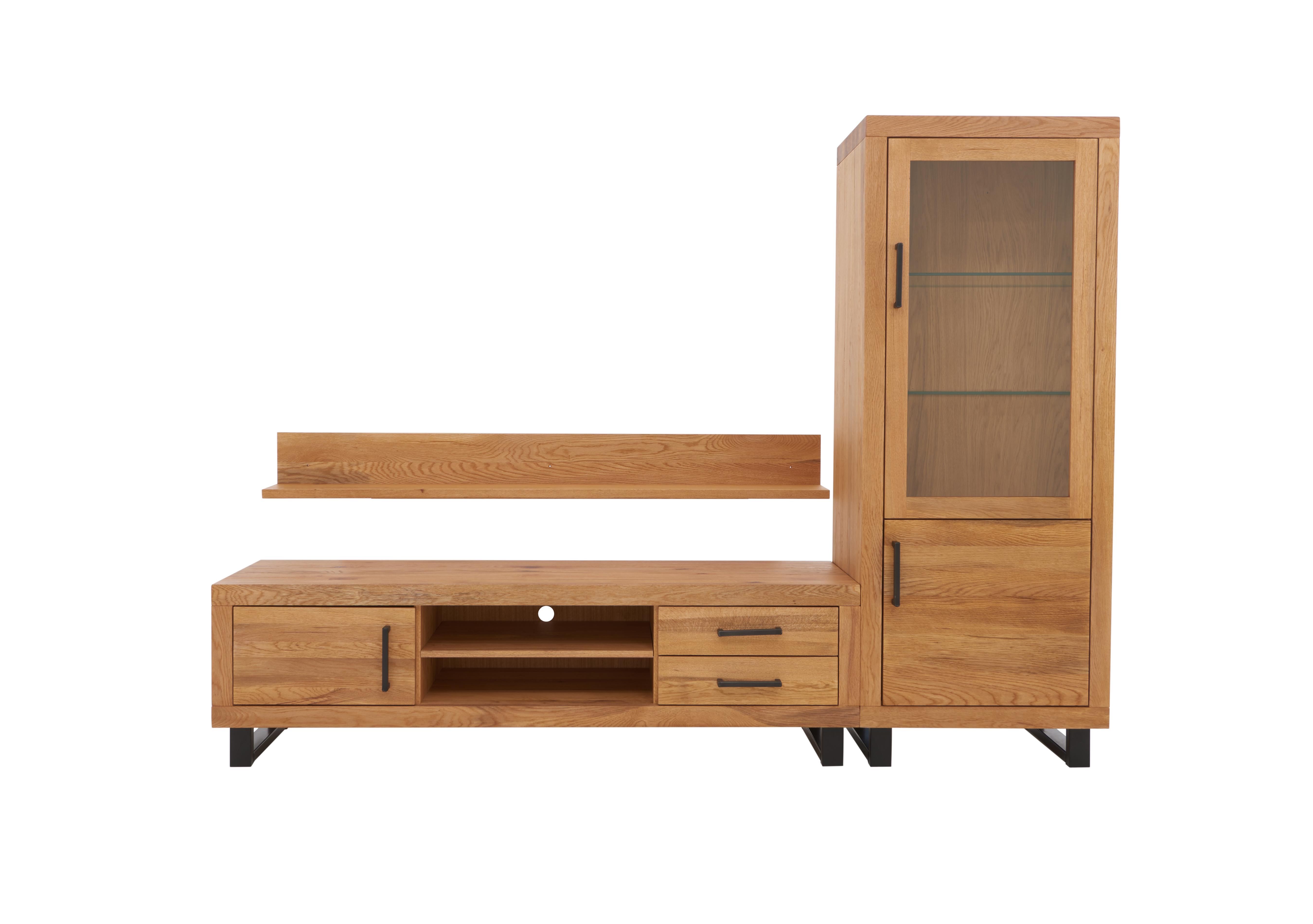 Terra Right Hand Large Media Set in 01 Oiled on Furniture Village