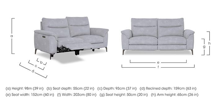 Morgan Fabric 3 Seater Sofa in  on Furniture Village