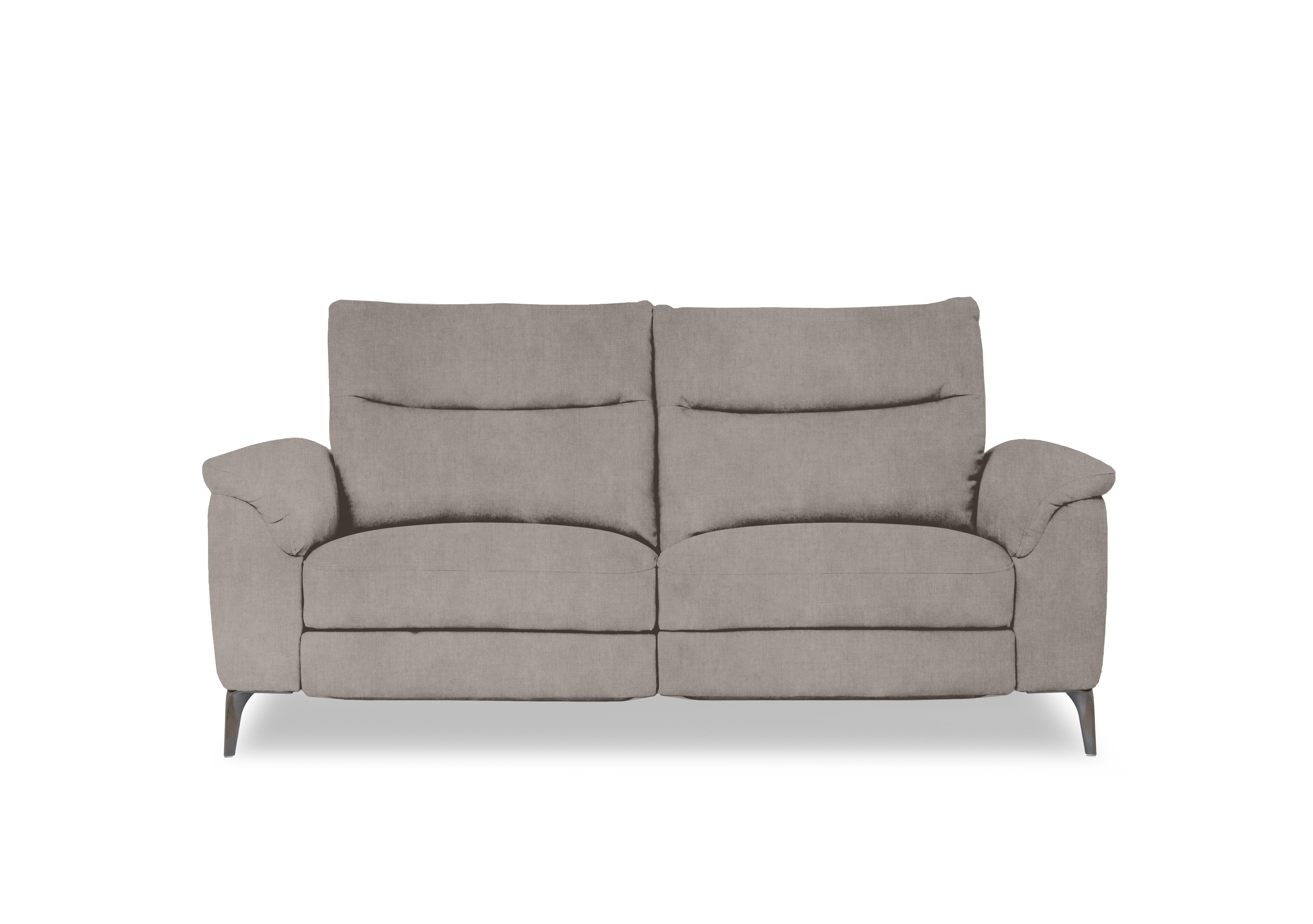 Morgan Fabric 3 Seater Sofa in Opulence Silver 51007 on Furniture Village