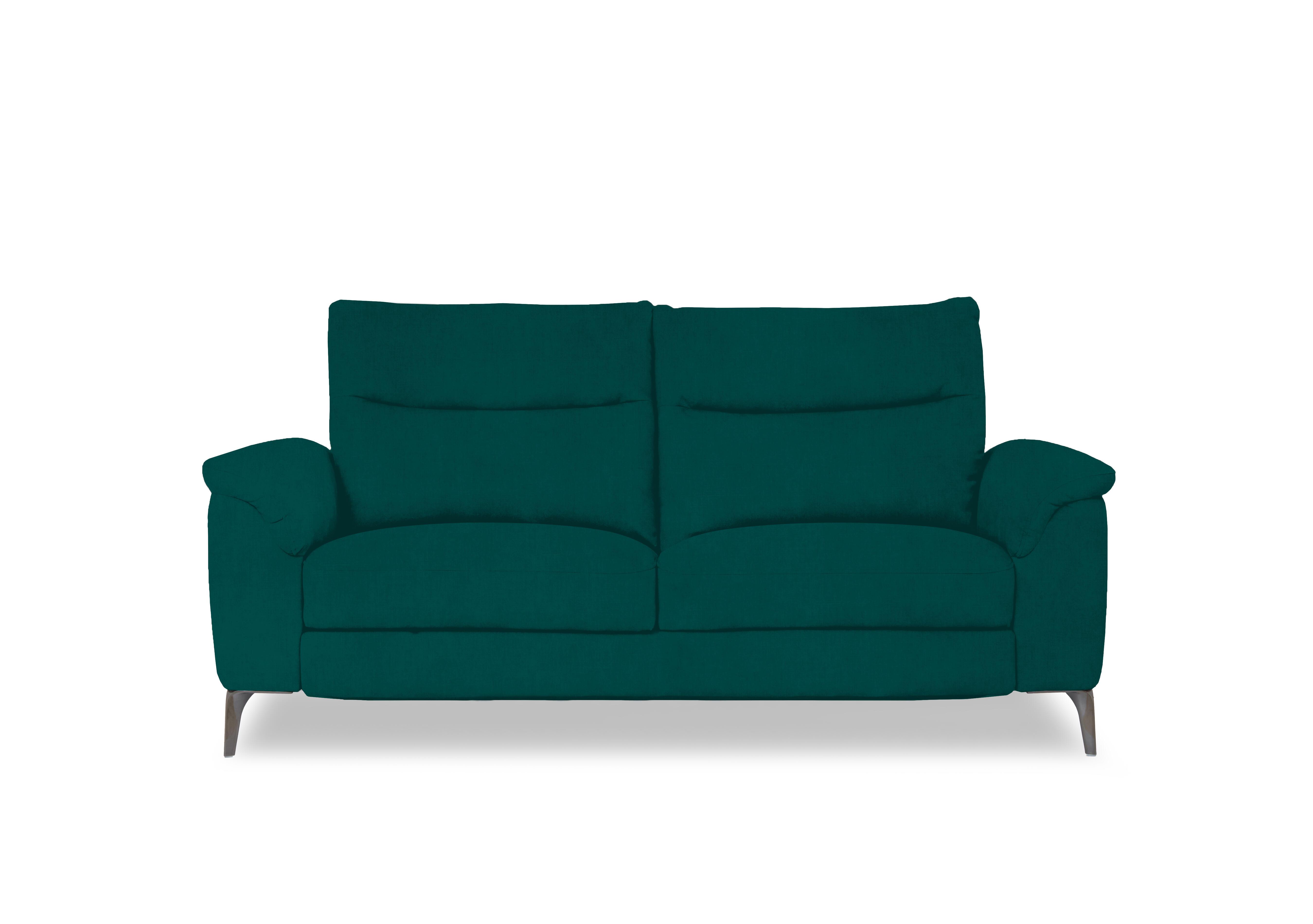 Morgan Fabric 3 Seater Sofa in Opulence Teal 51003 on Furniture Village