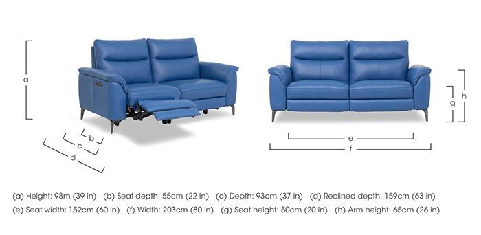 Morgan Leather 3 Seater Sofa in  on Furniture Village