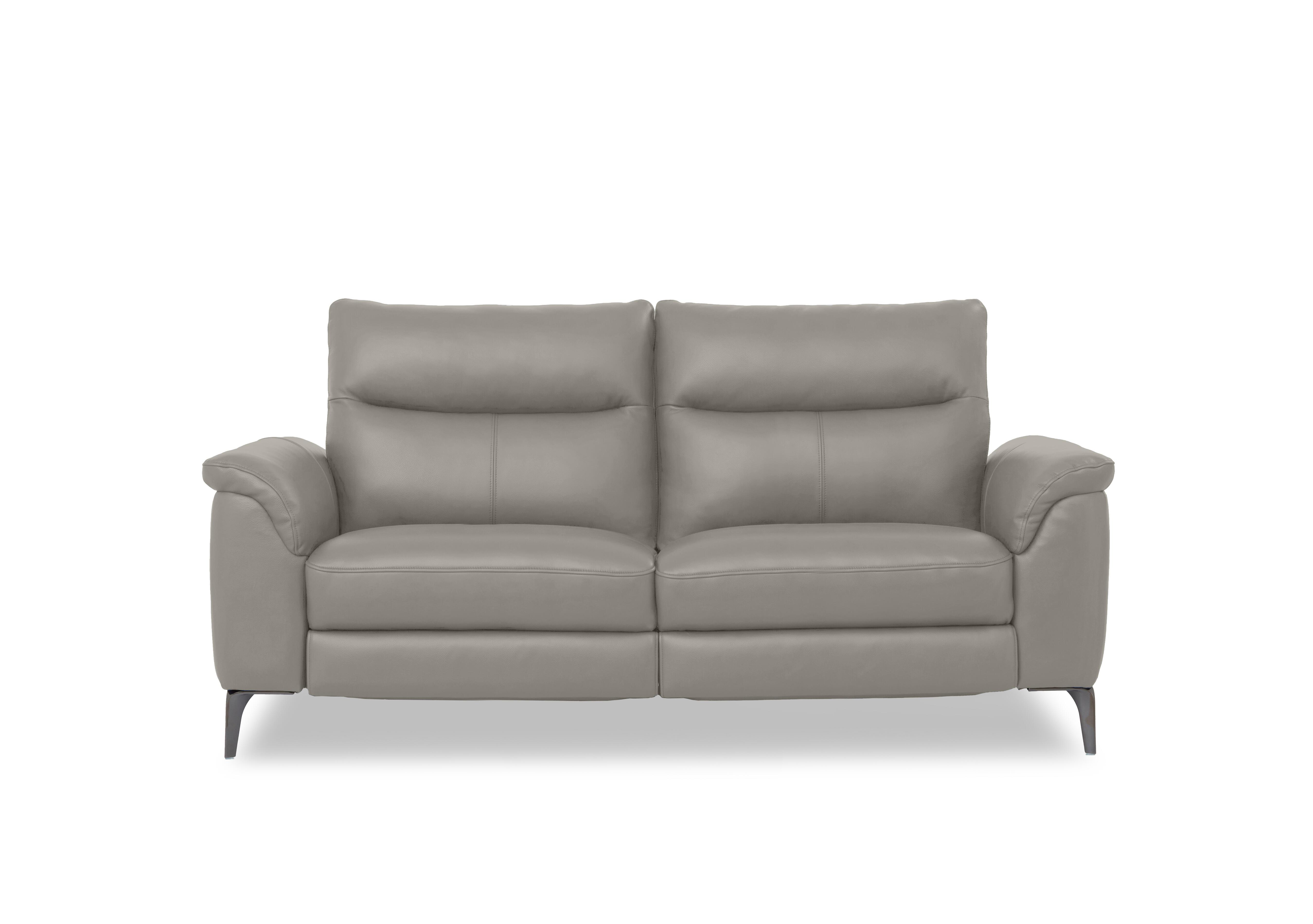 Morgan Leather 3 Seater Sofa in Montana New Grey Cat-60/28 on Furniture Village