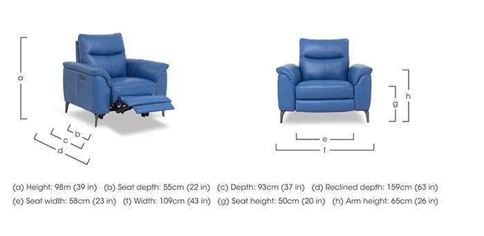 Morgan Leather Chair in  on Furniture Village