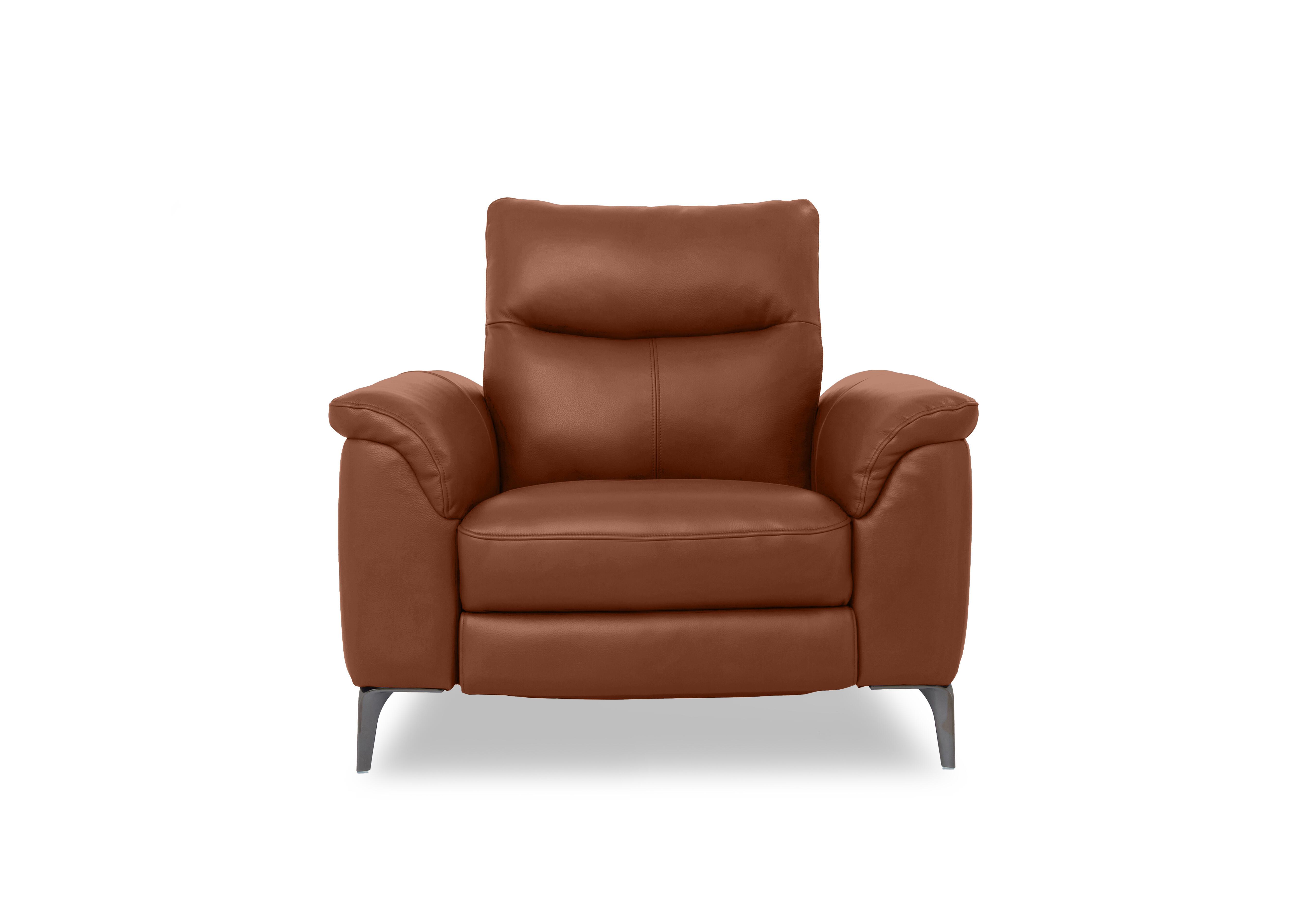 Morgan Leather Chair in Montana Butterscotch Cat-60/07 on Furniture Village