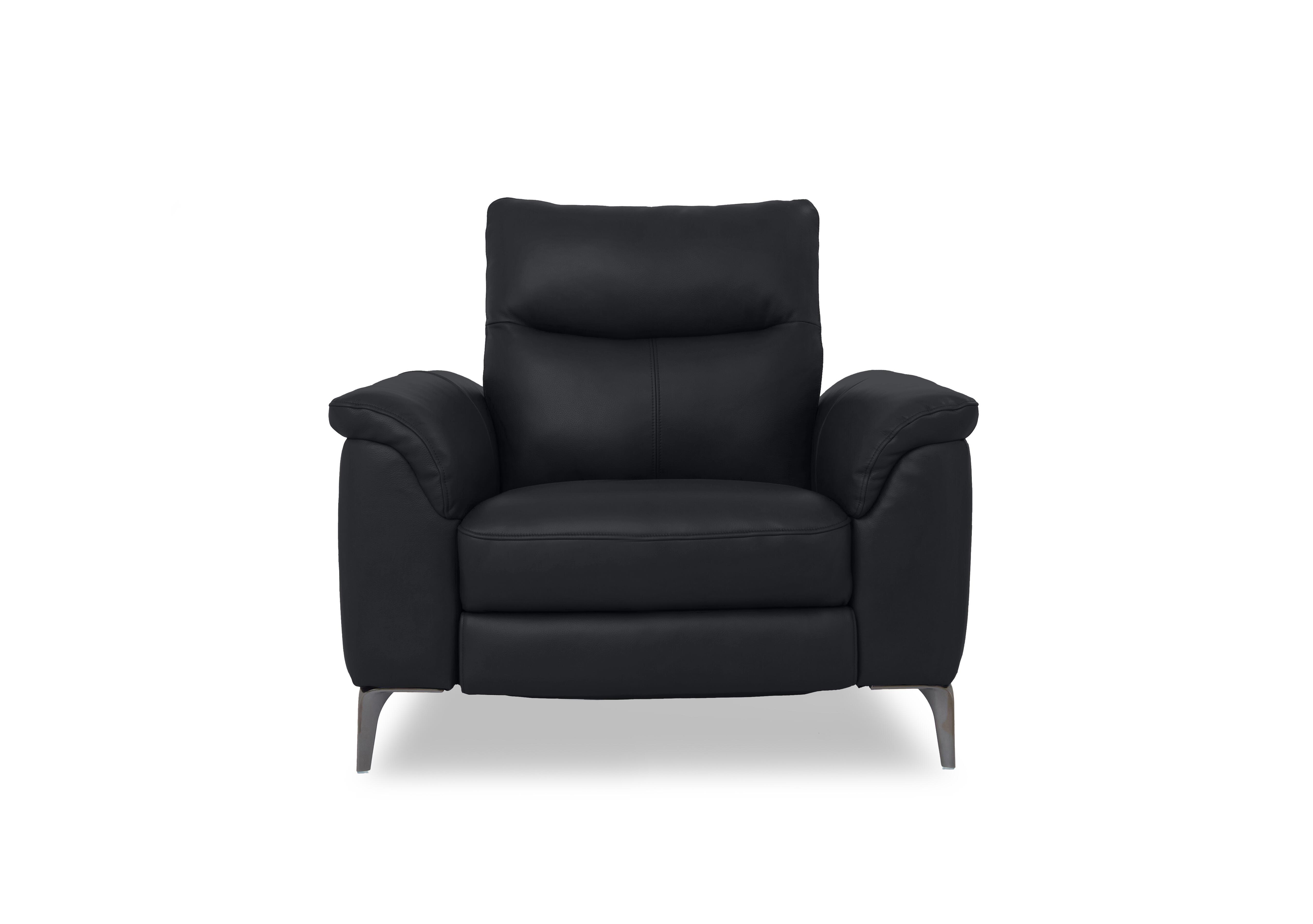 Morgan Leather Chair in Montana Lavender Gry Cat-60/18 on Furniture Village