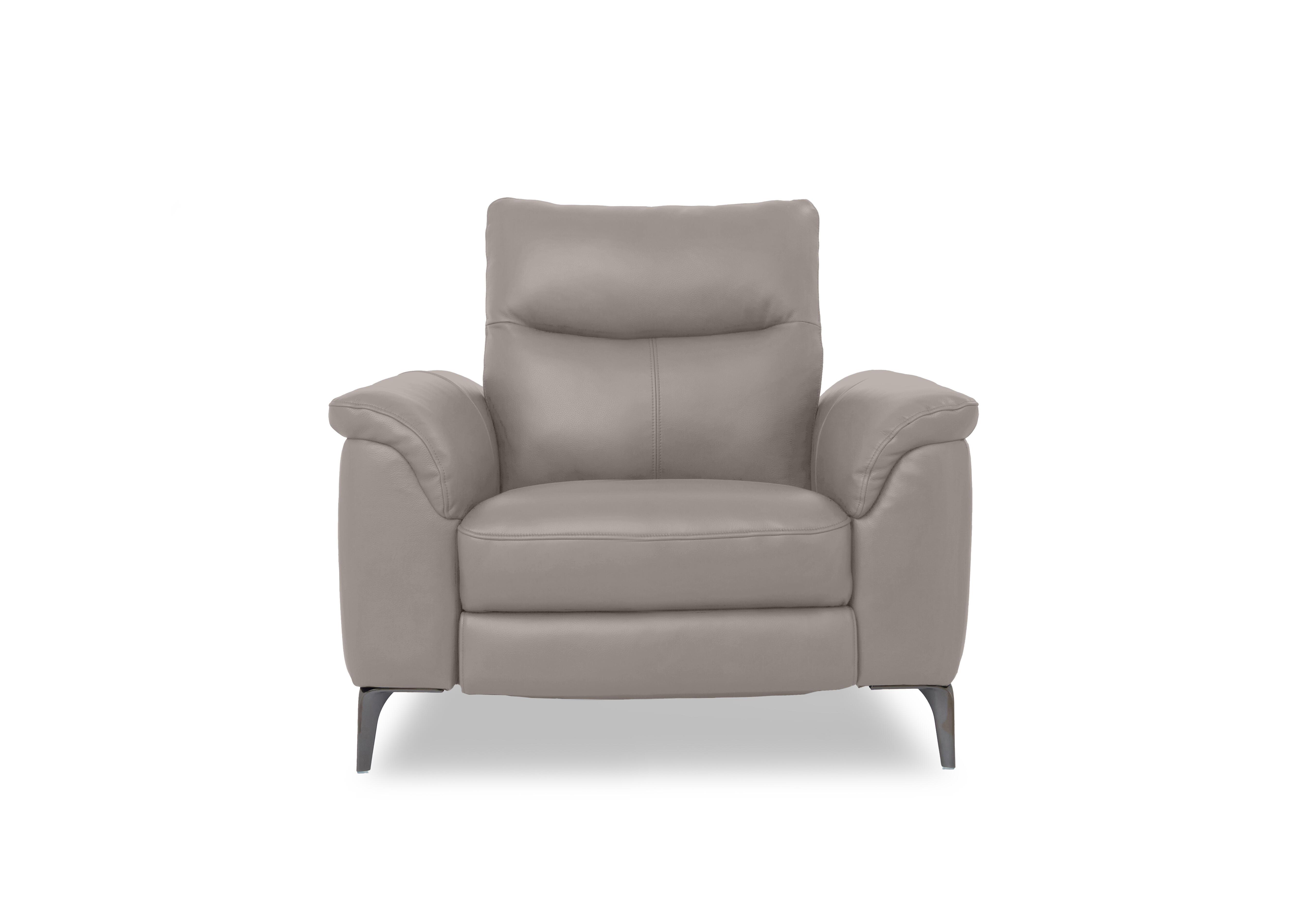 Morgan Leather Chair in Montana Lead Grey Cat-60/23 on Furniture Village