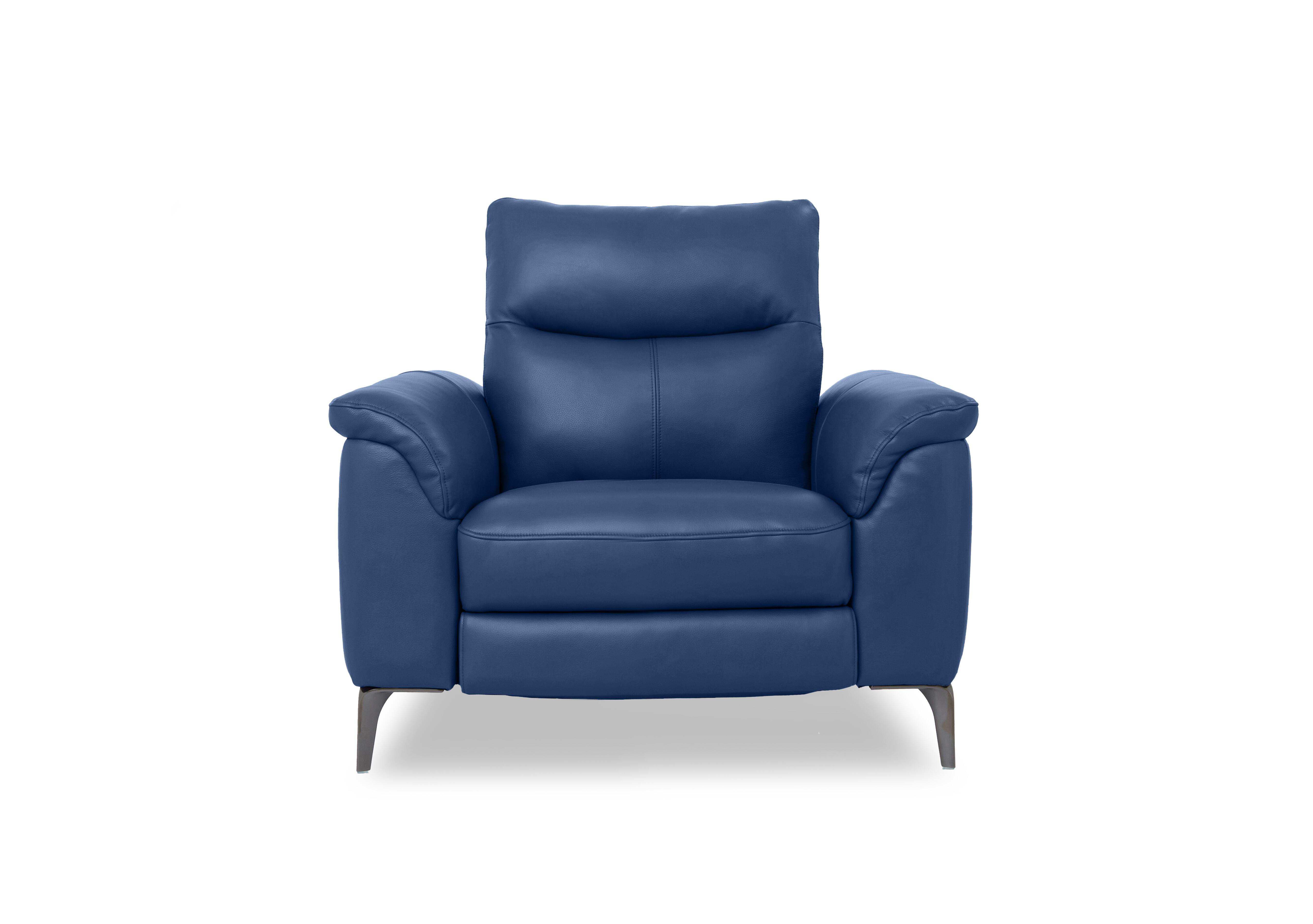 Morgan Leather Chair in Oslo Aegean Cat-40/12 on Furniture Village